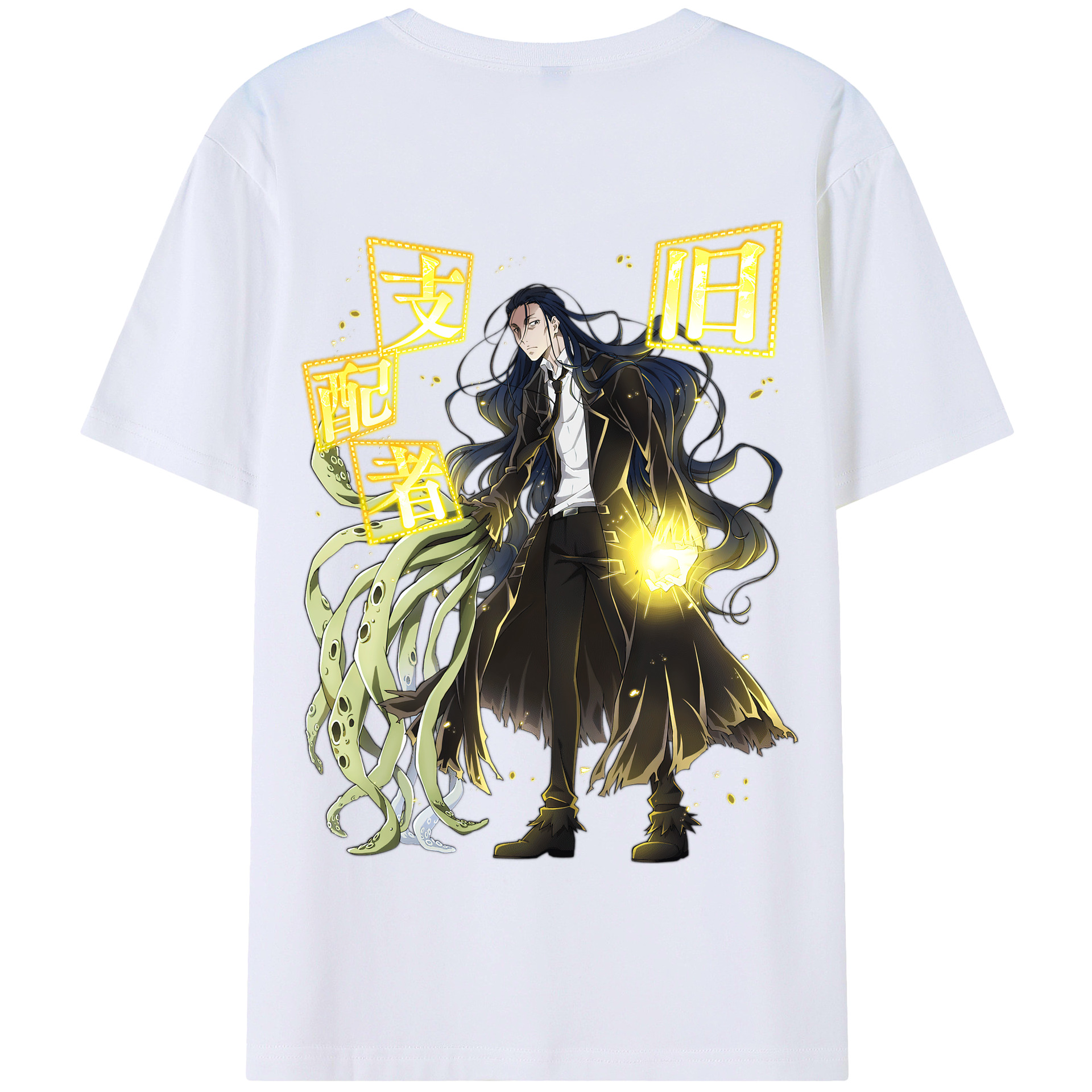 （画像用） 文豪ストレイドッグス Bungo Stray Dogs 綿100％半袖Tシャツ（背面プリント）