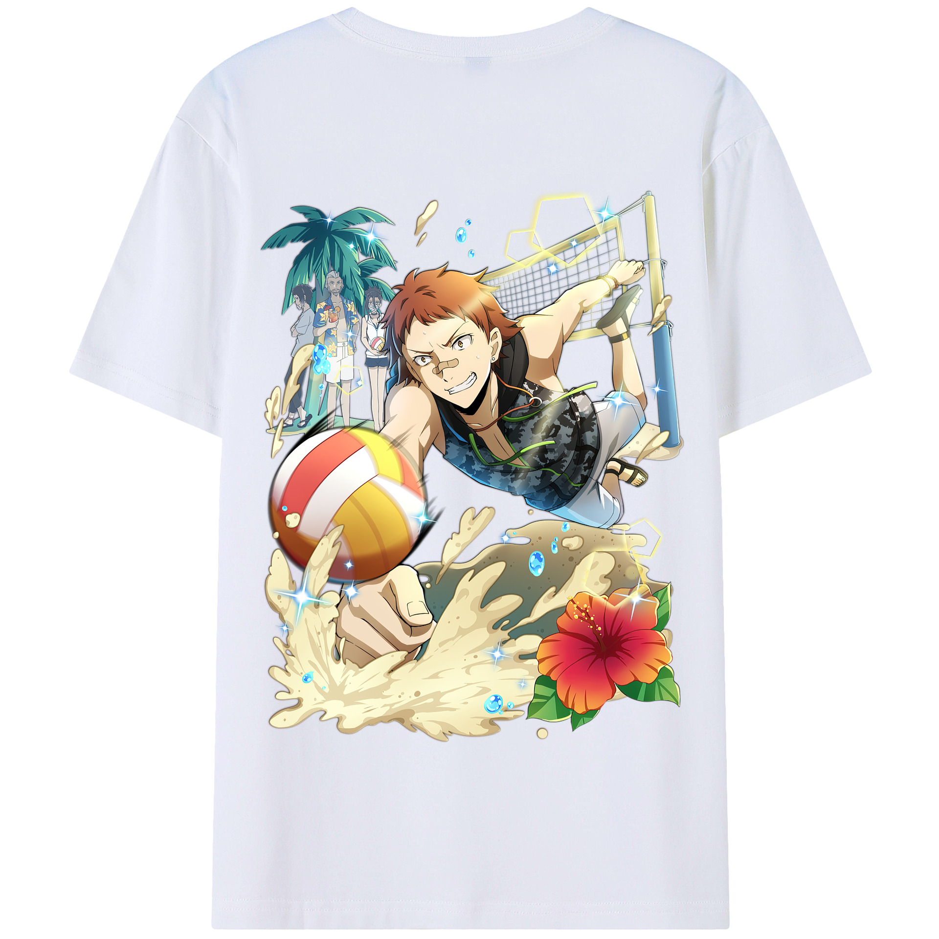 （画像用） 文豪ストレイドッグス Bungo Stray Dogs 綿100％半袖Tシャツ（背面プリント）