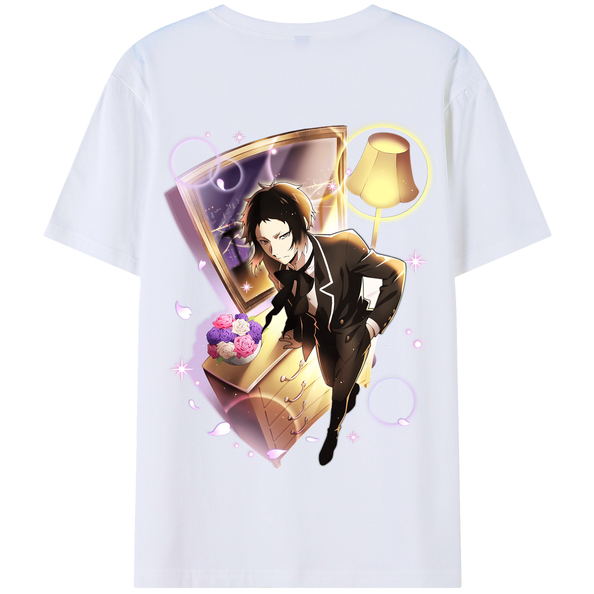 （画像用） 文豪ストレイドッグス Bungo Stray Dogs 綿100％半袖Tシャツ（背面プリント）