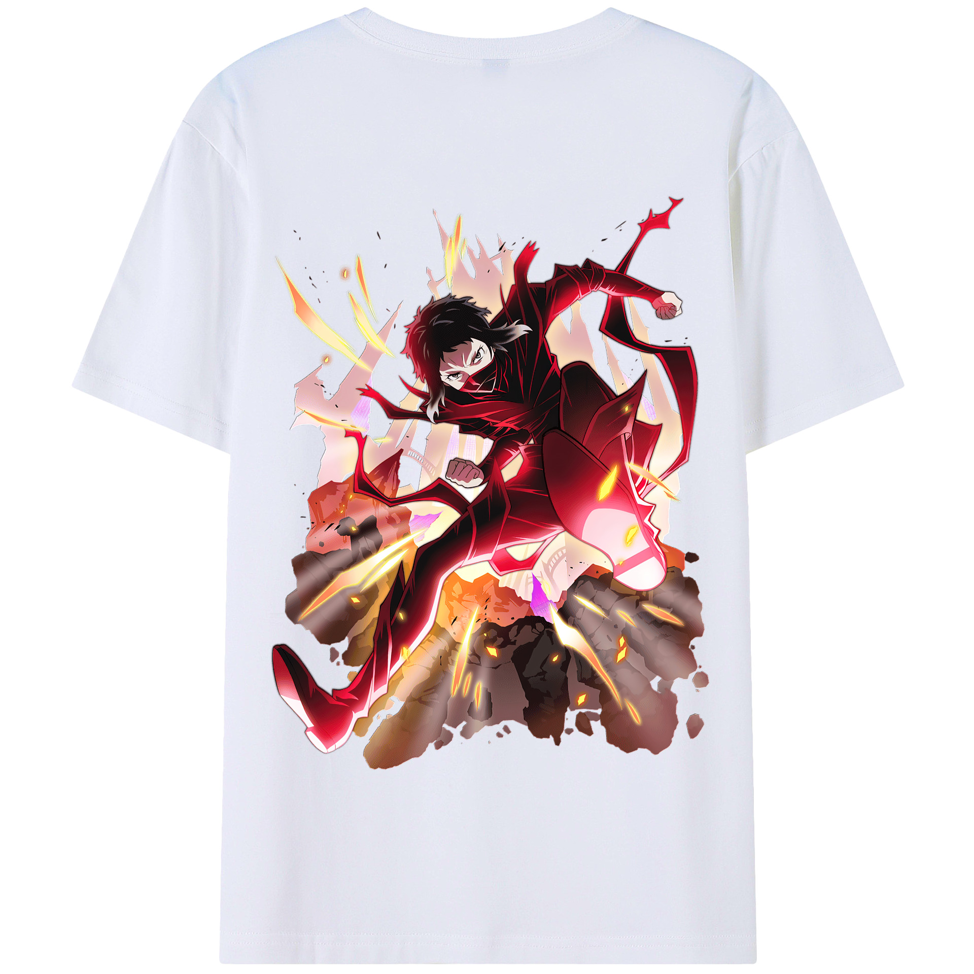 （画像用） 文豪ストレイドッグス Bungo Stray Dogs 綿100％半袖Tシャツ（背面プリント）