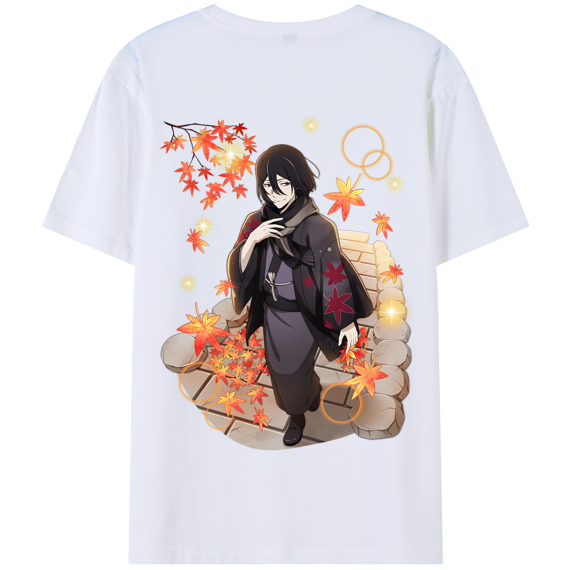 （画像用） 文豪ストレイドッグス Bungo Stray Dogs 綿100％半袖Tシャツ（背面プリント）