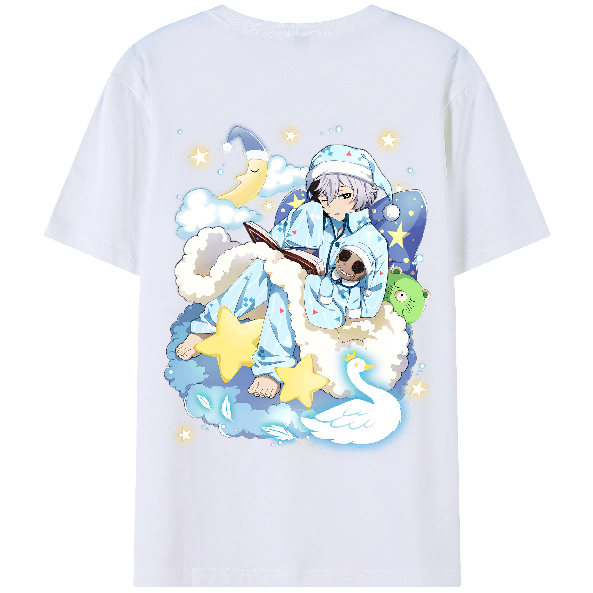 （画像用） 文豪ストレイドッグス Bungo Stray Dogs 綿100％半袖Tシャツ（背面プリント）