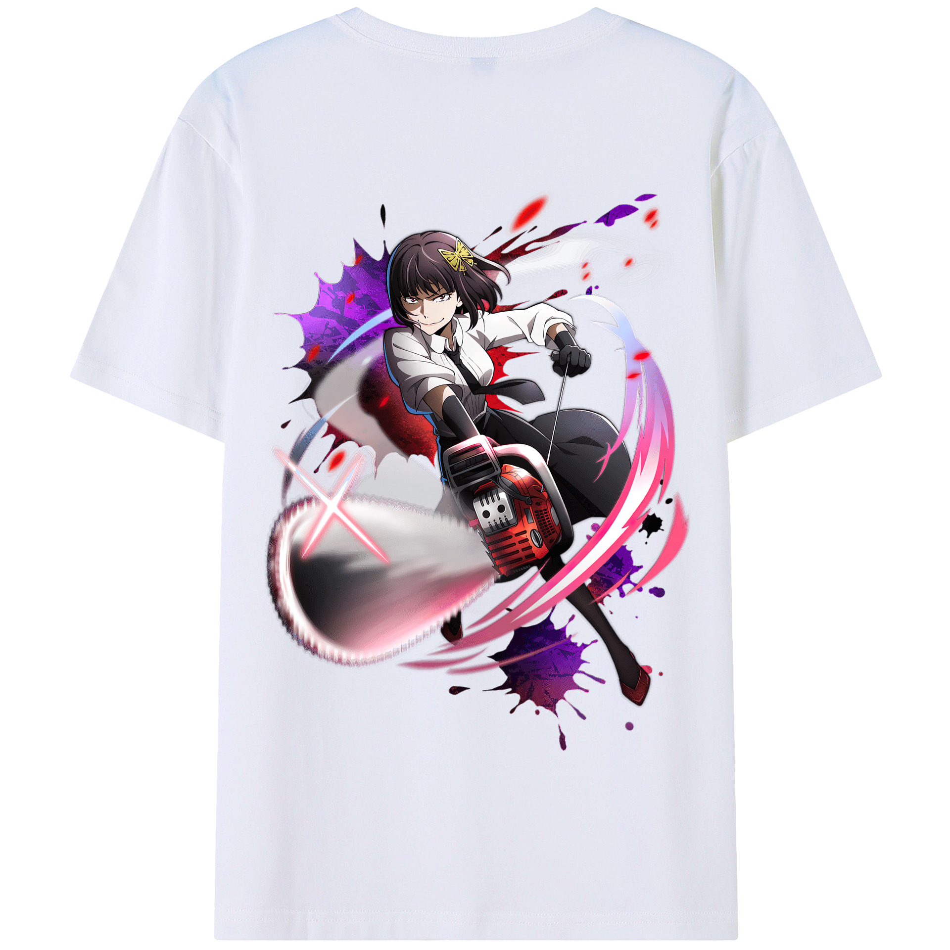 （画像用） 文豪ストレイドッグス Bungo Stray Dogs 綿100％半袖Tシャツ（背面プリント）