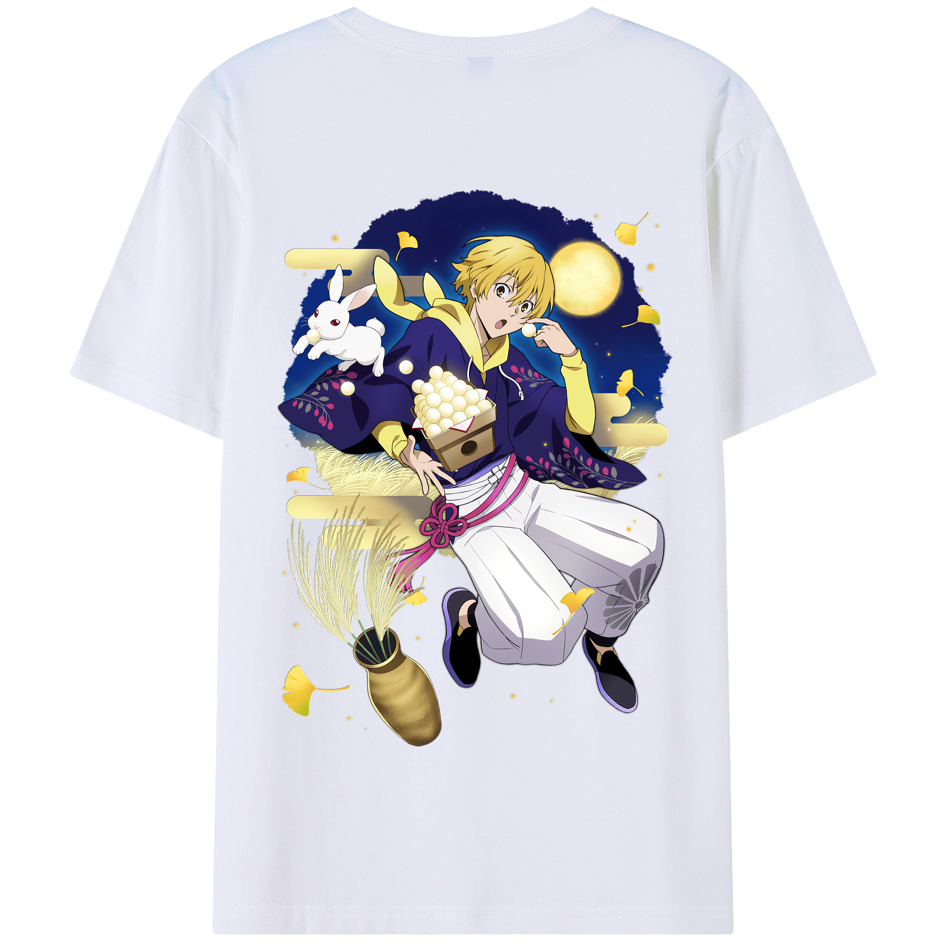 （画像用） 文豪ストレイドッグス Bungo Stray Dogs 綿100％半袖Tシャツ（背面プリント）