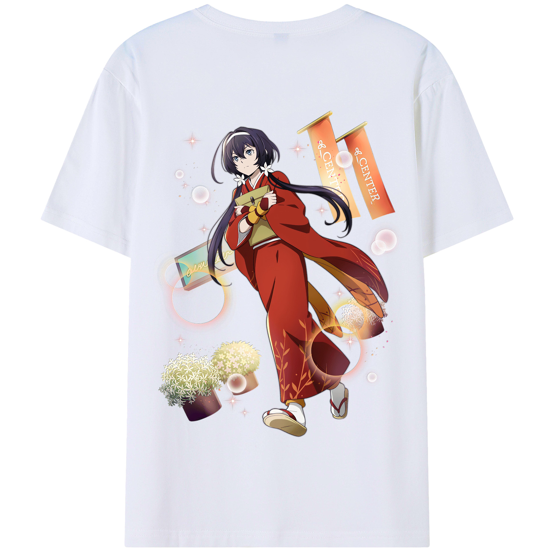 （画像用） 文豪ストレイドッグス Bungo Stray Dogs 綿100％半袖Tシャツ（背面プリント）