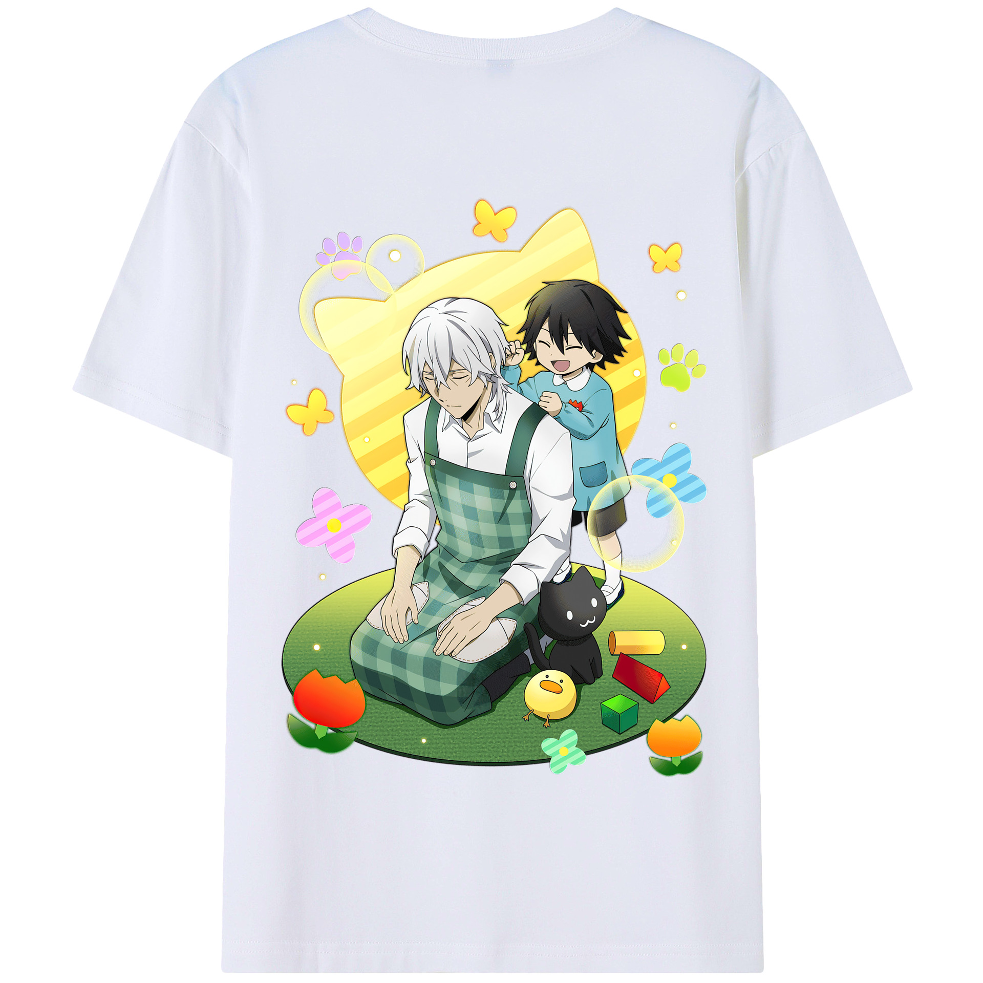 （画像用） 文豪ストレイドッグス Bungo Stray Dogs 綿100％半袖Tシャツ（背面プリント）