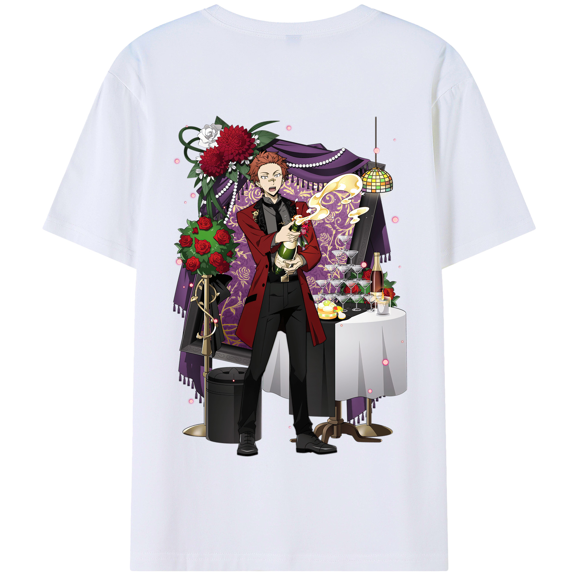 （画像用） 文豪ストレイドッグス Bungo Stray Dogs 綿100％半袖Tシャツ（背面プリント）