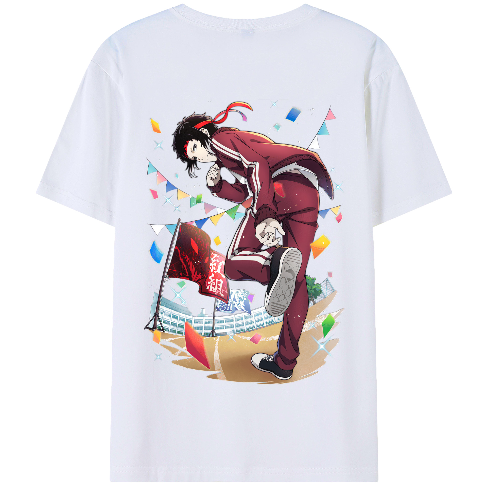 （画像用） 文豪ストレイドッグス Bungo Stray Dogs 綿100％半袖Tシャツ（背面プリント）
