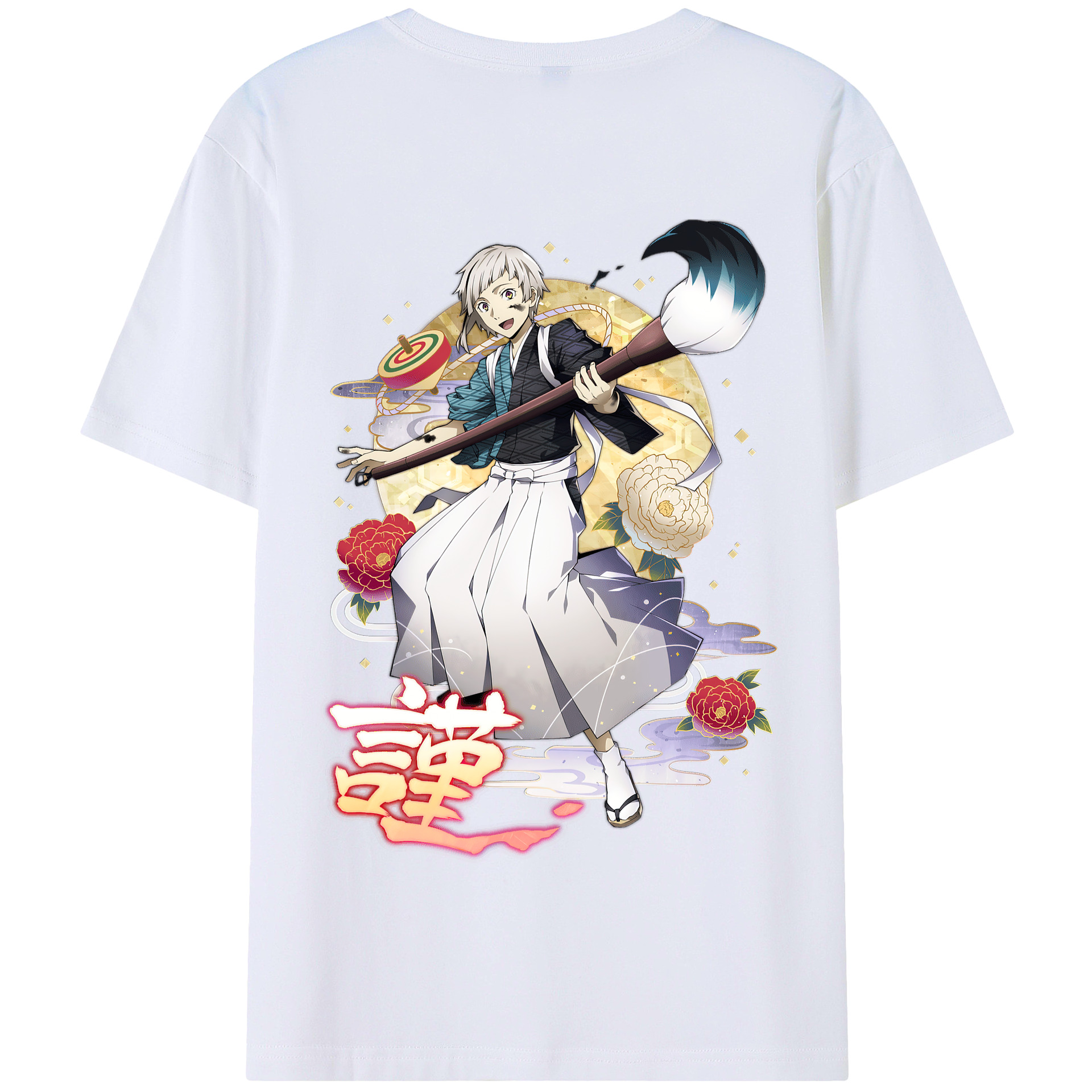 （画像用） 文豪ストレイドッグス Bungo Stray Dogs 綿100％半袖Tシャツ（背面プリント）