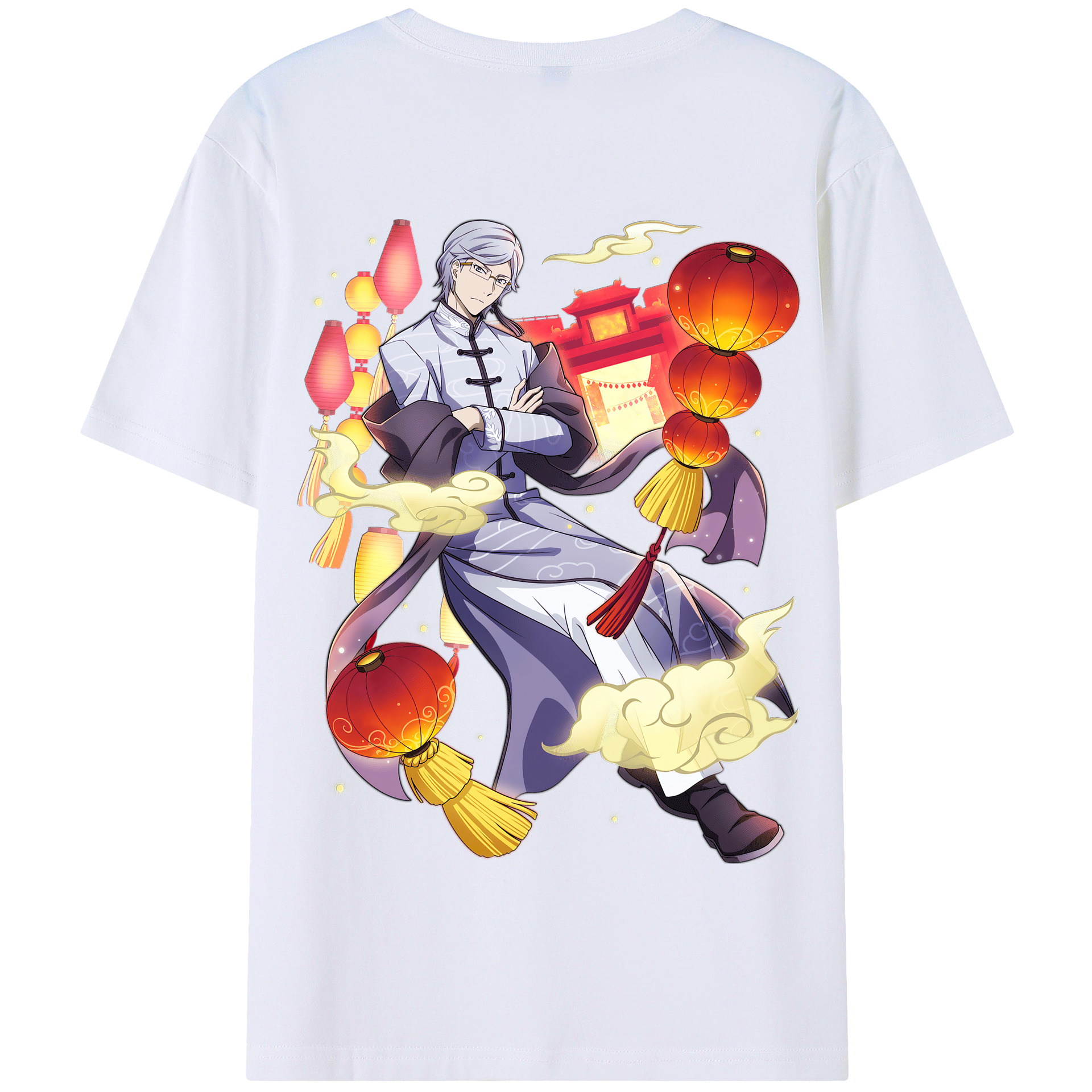 （画像用） 文豪ストレイドッグス Bungo Stray Dogs 綿100％半袖Tシャツ（背面プリント）