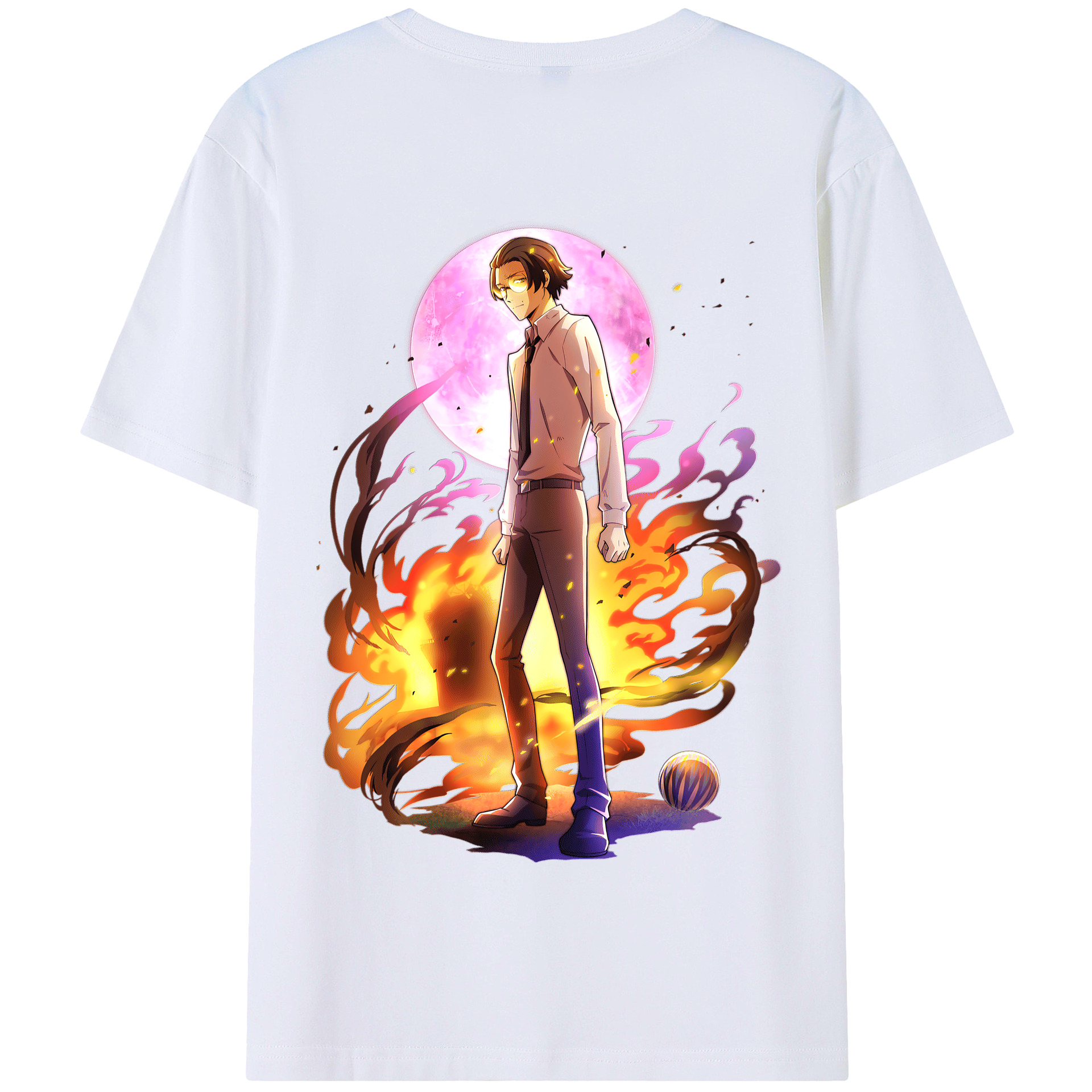 （画像用） 文豪ストレイドッグス Bungo Stray Dogs 綿100％半袖Tシャツ（背面プリント）