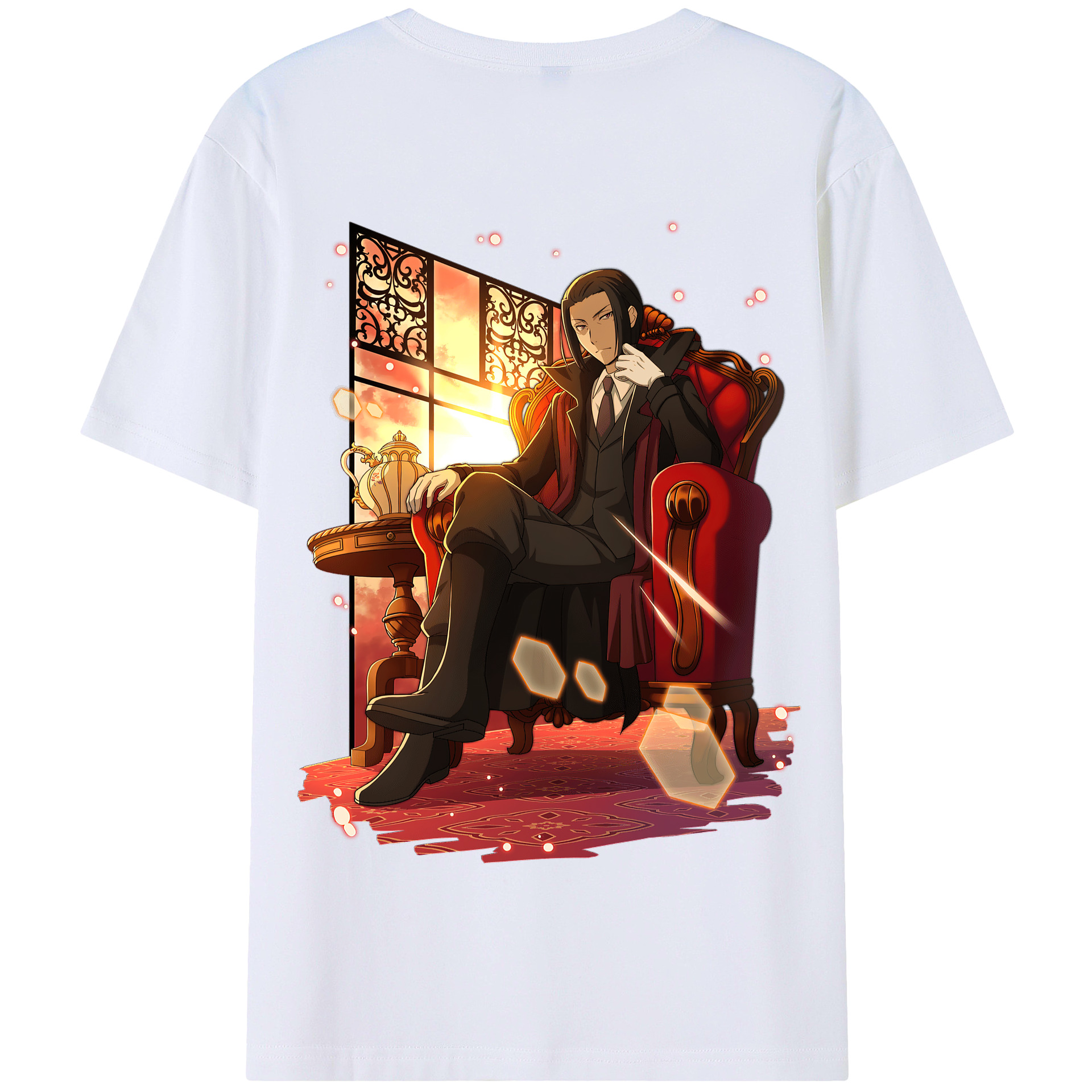 （画像用） 文豪ストレイドッグス Bungo Stray Dogs 綿100％半袖Tシャツ（背面プリント）