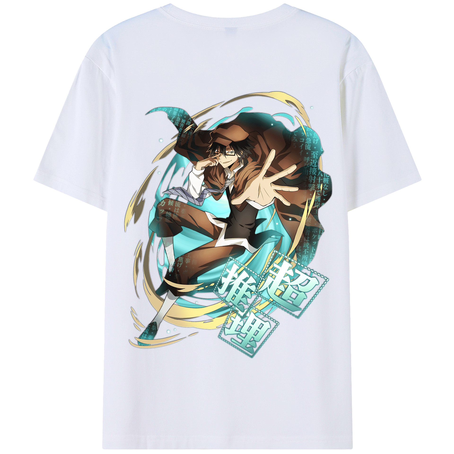 （画像用） 文豪ストレイドッグス Bungo Stray Dogs 綿100％半袖Tシャツ（背面プリント）