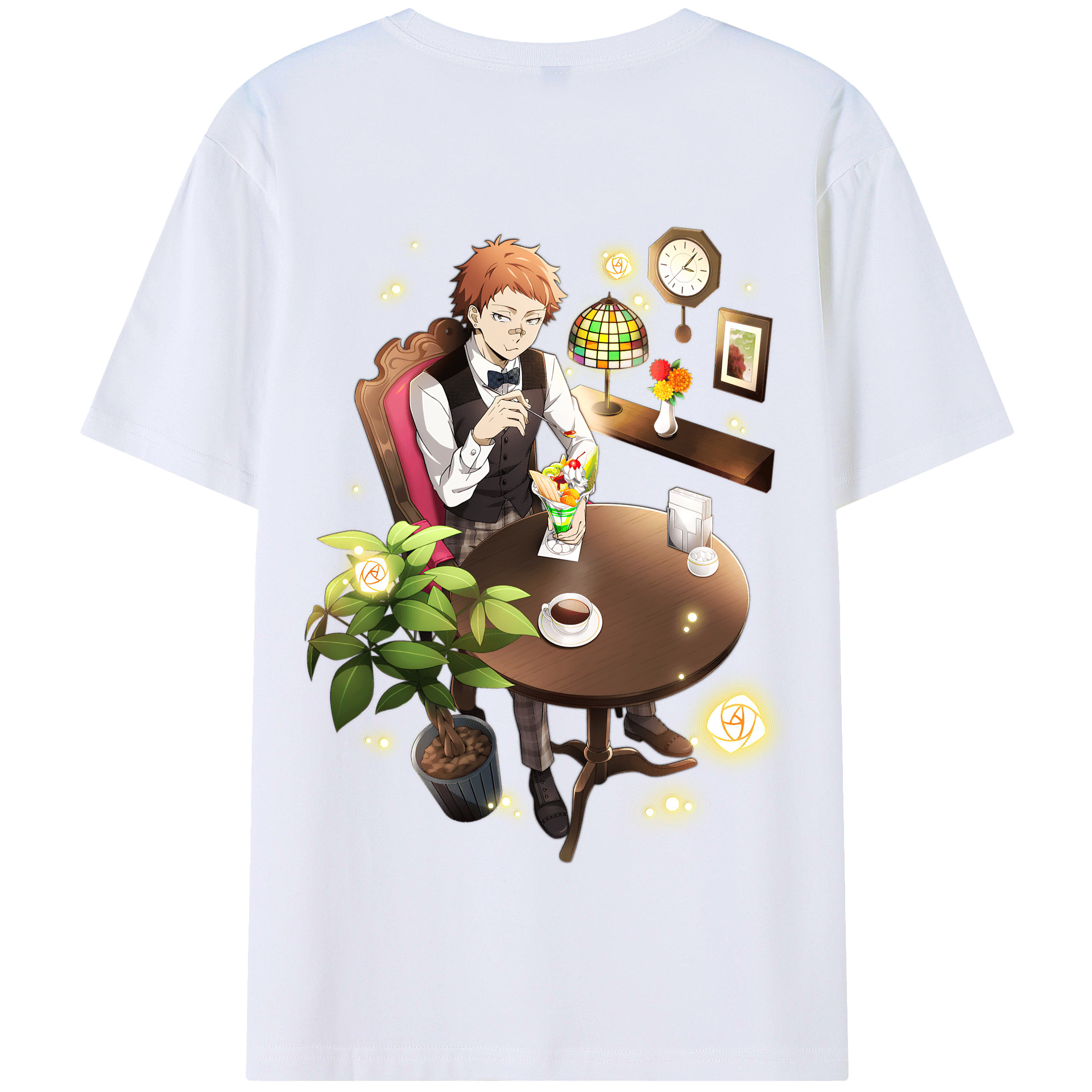 （画像用） 文豪ストレイドッグス Bungo Stray Dogs 綿100％半袖Tシャツ（背面プリント）
