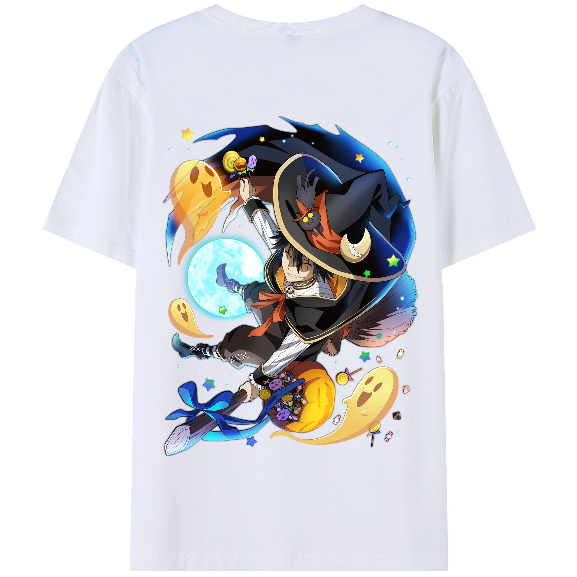 （画像用） 文豪ストレイドッグス Bungo Stray Dogs 綿100％半袖Tシャツ（背面プリント）
