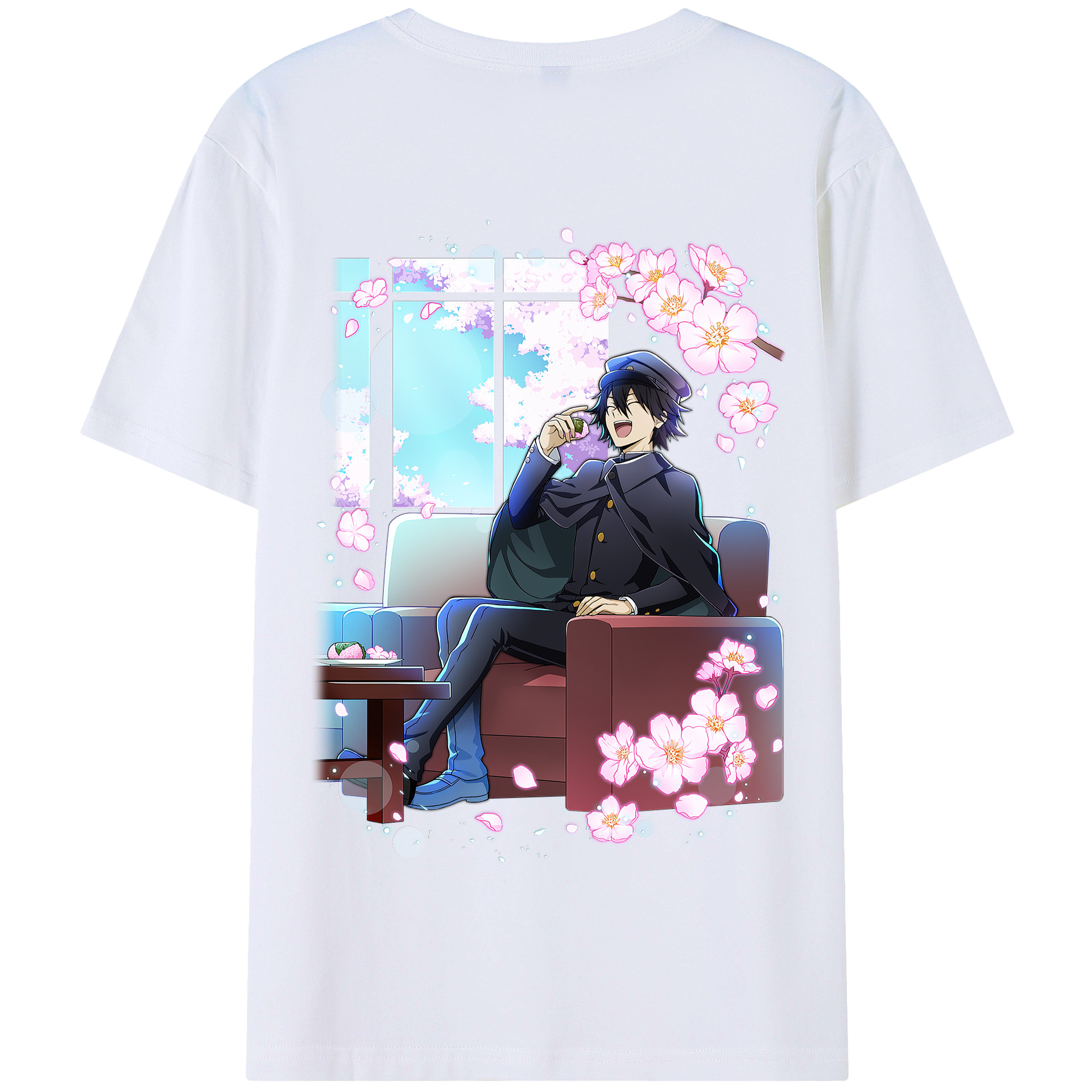 （画像用） 文豪ストレイドッグス Bungo Stray Dogs 綿100％半袖Tシャツ（背面プリント）