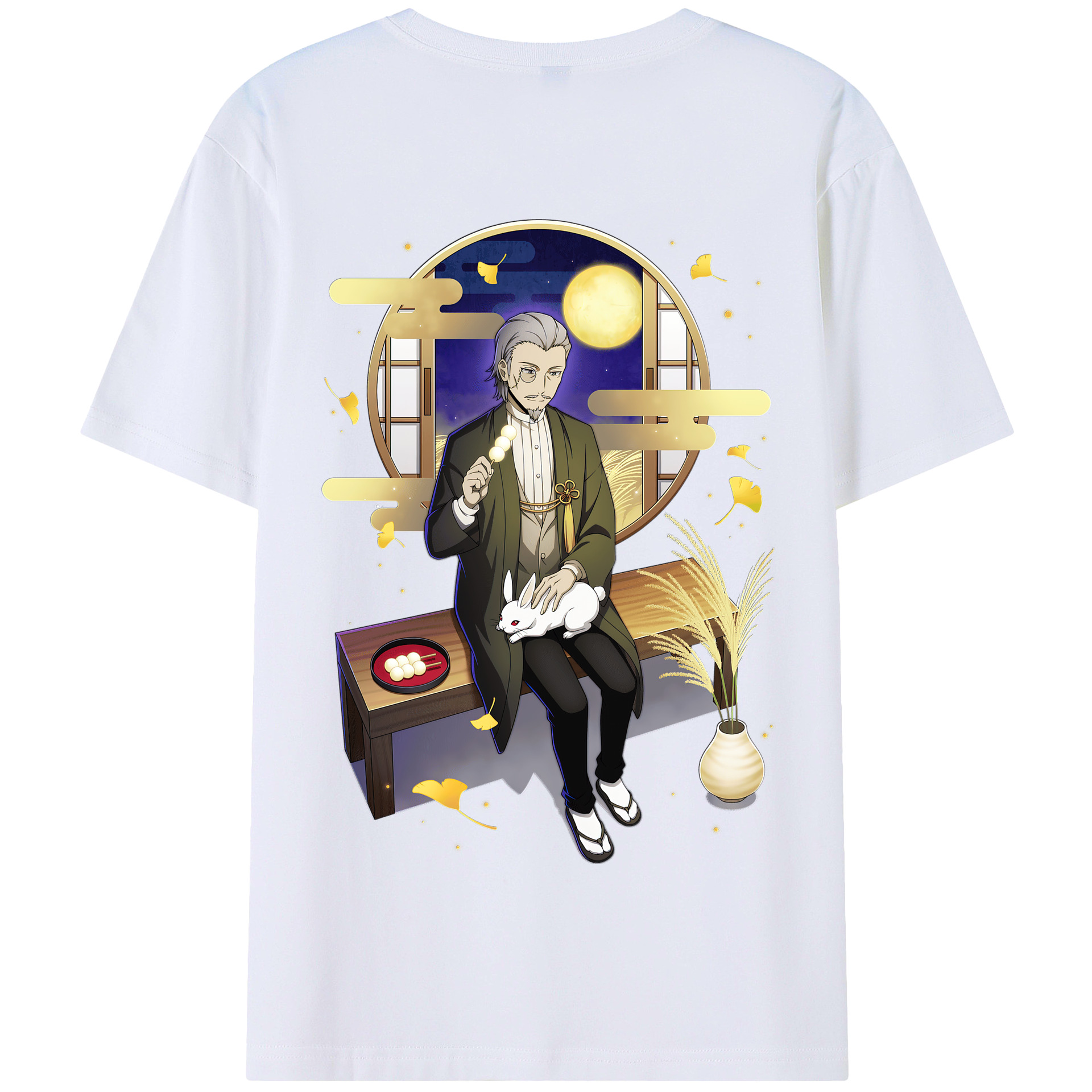 （画像用） 文豪ストレイドッグス Bungo Stray Dogs 綿100％半袖Tシャツ（背面プリント）