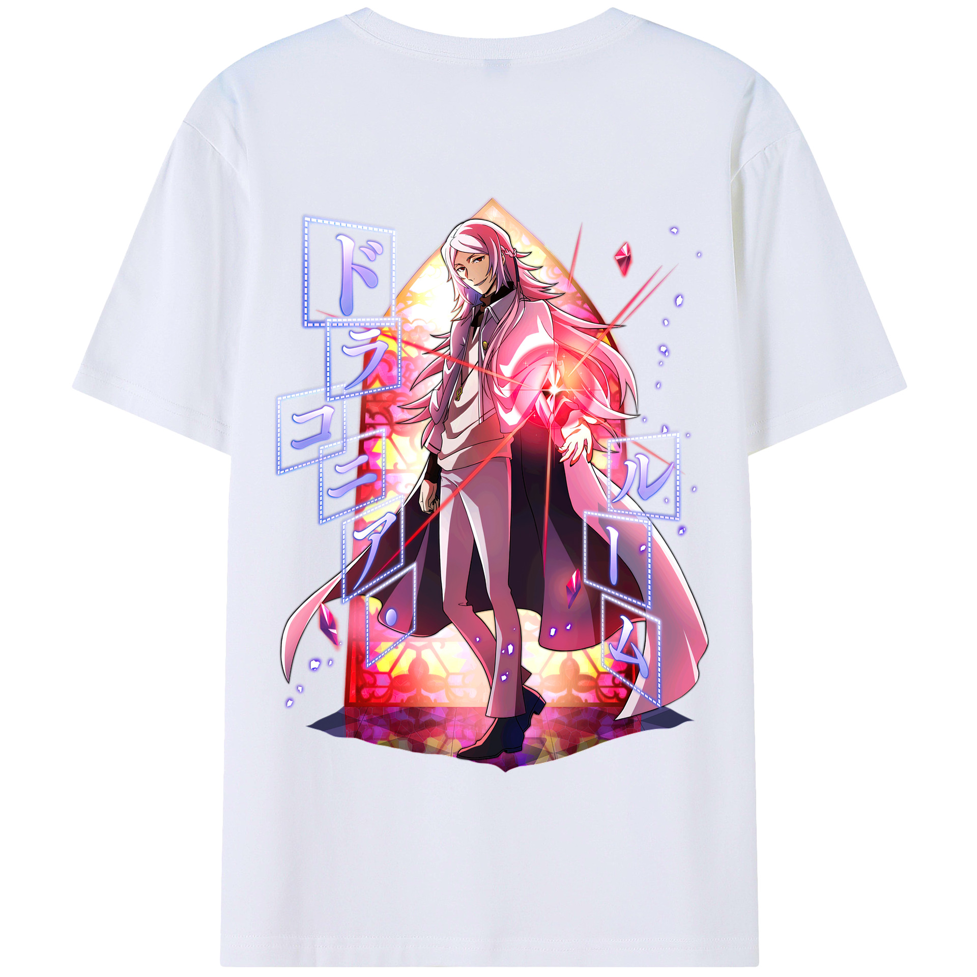 （画像用） 文豪ストレイドッグス Bungo Stray Dogs 綿100％半袖Tシャツ（背面プリント）