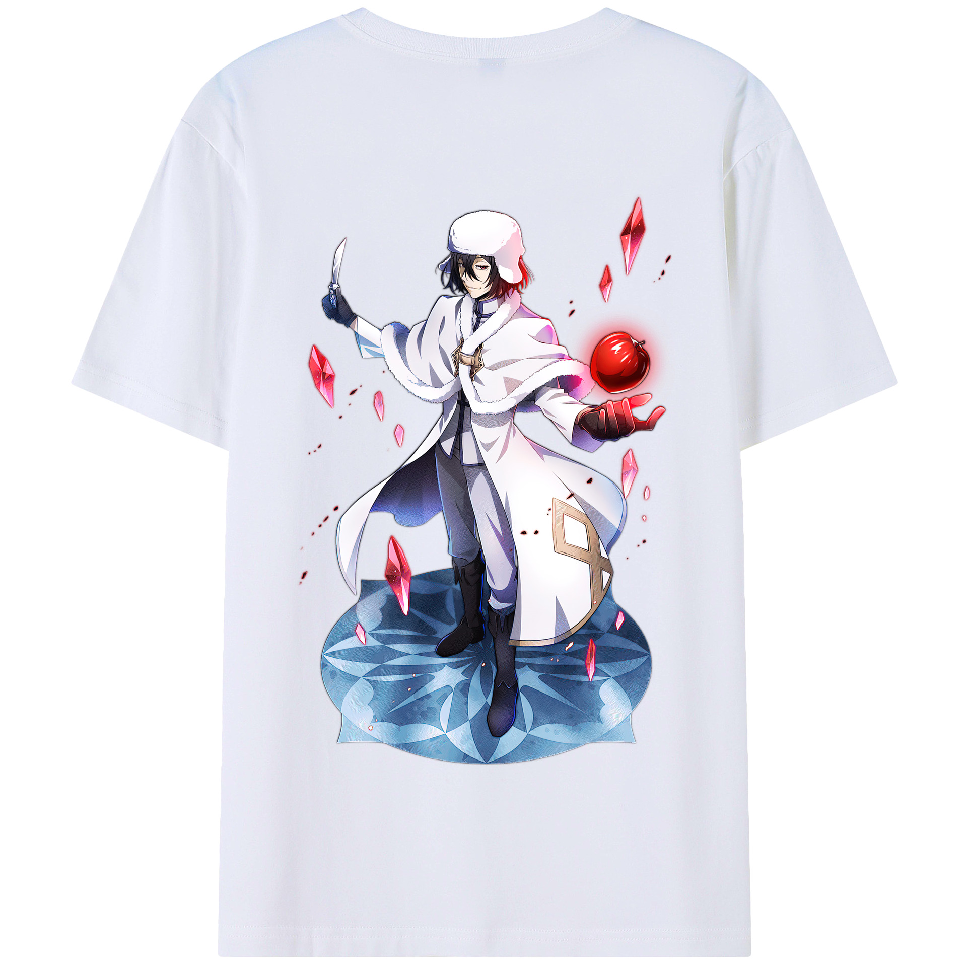 （画像用） 文豪ストレイドッグス Bungo Stray Dogs 綿100％半袖Tシャツ（背面プリント）