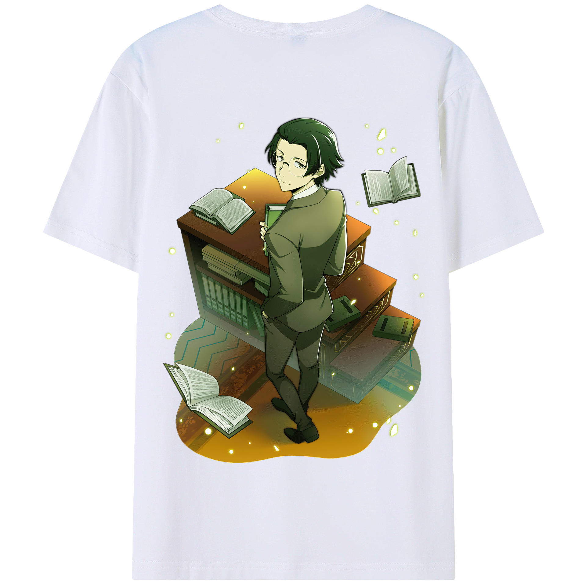 （画像用） 文豪ストレイドッグス Bungo Stray Dogs 綿100％半袖Tシャツ（背面プリント）