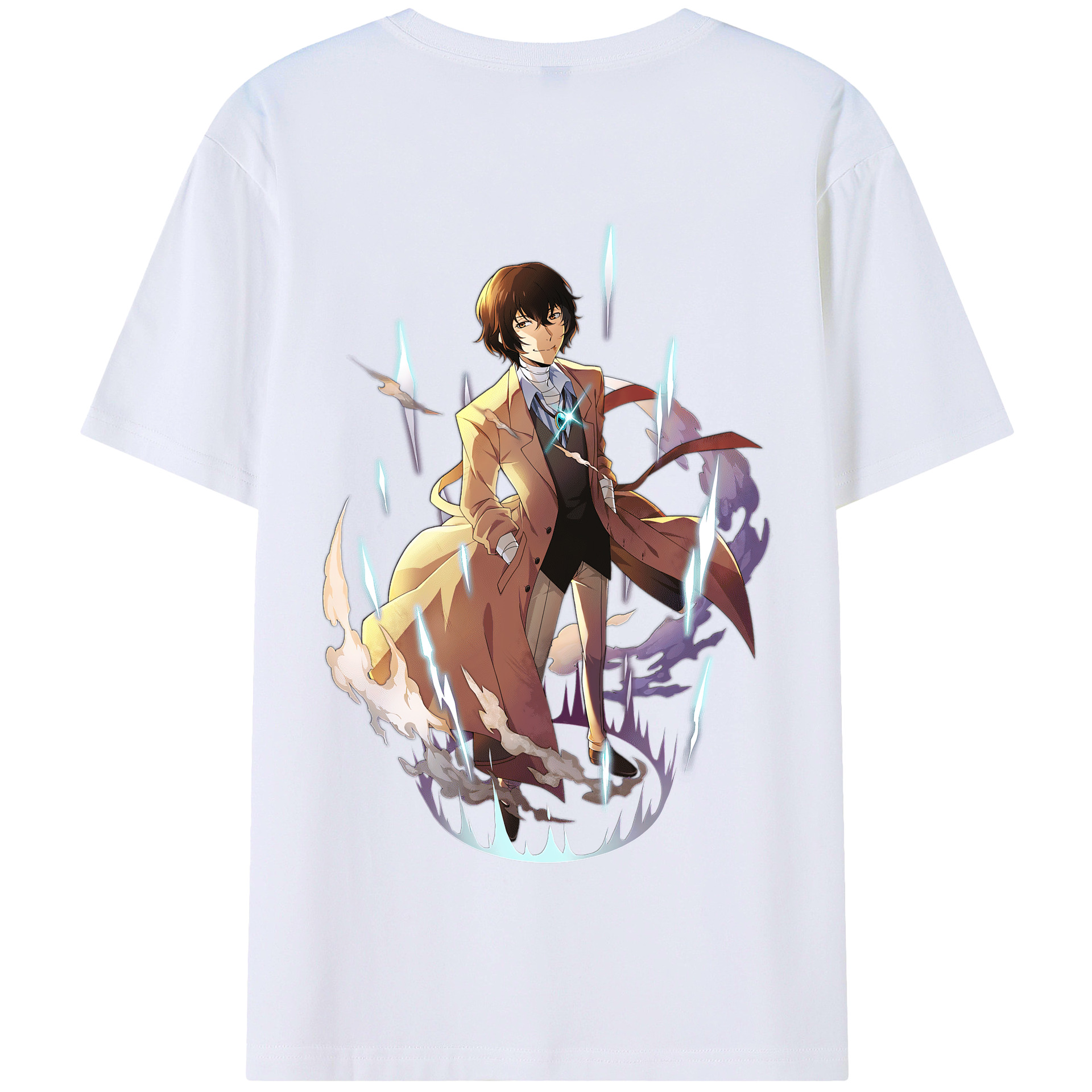 （画像用） 文豪ストレイドッグス Bungo Stray Dogs 綿100％半袖Tシャツ（背面プリント）