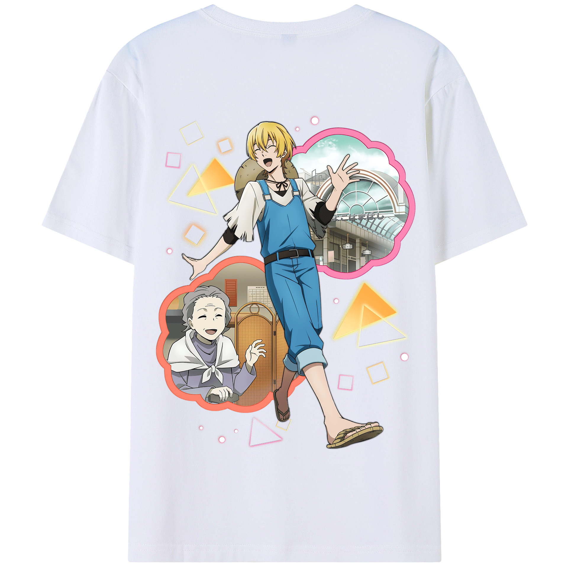 （画像用） 文豪ストレイドッグス Bungo Stray Dogs 綿100％半袖Tシャツ（背面プリント）