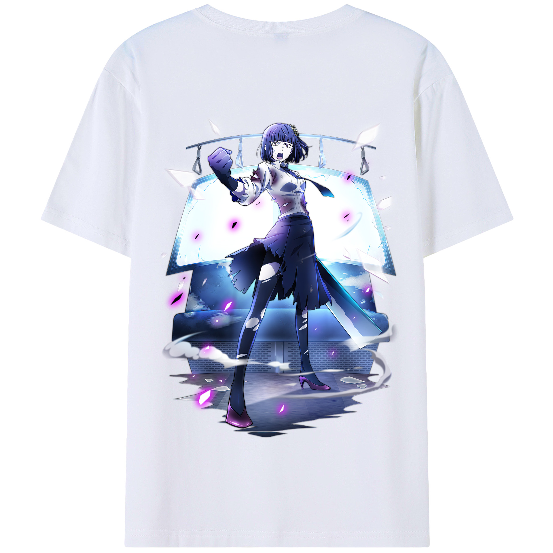 （画像用） 文豪ストレイドッグス Bungo Stray Dogs 綿100％半袖Tシャツ（背面プリント）