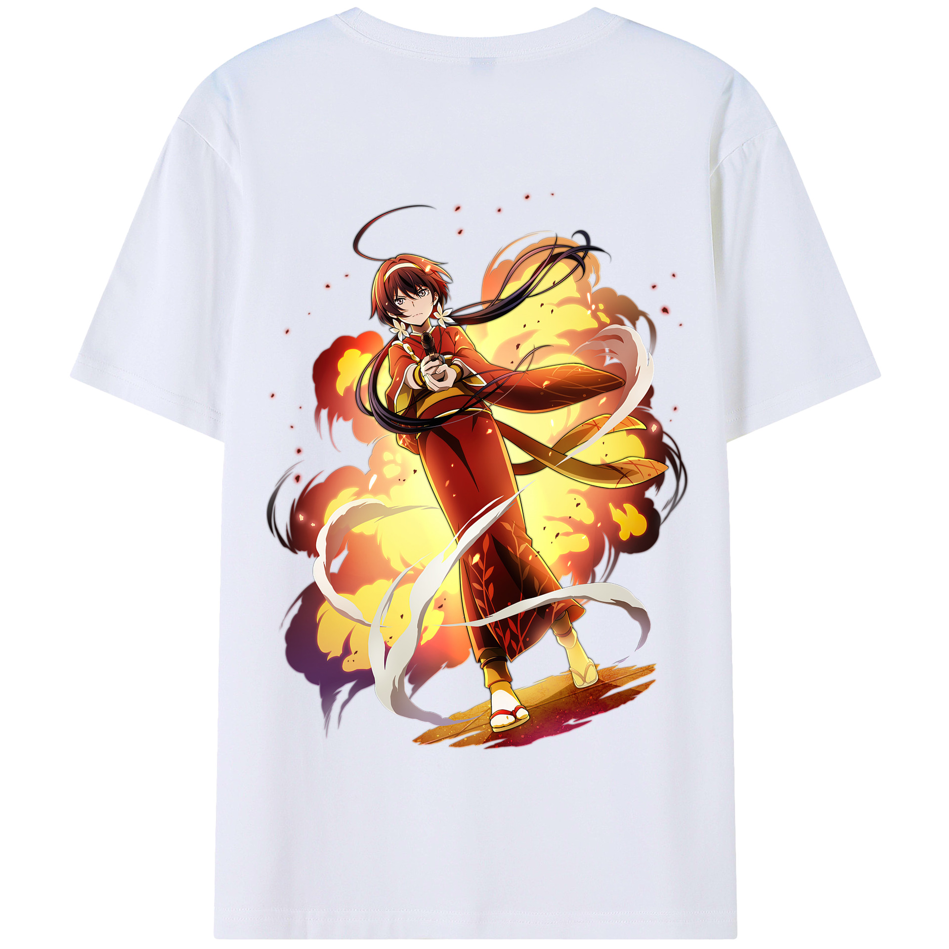 （画像用） 文豪ストレイドッグス Bungo Stray Dogs 綿100％半袖Tシャツ（背面プリント）