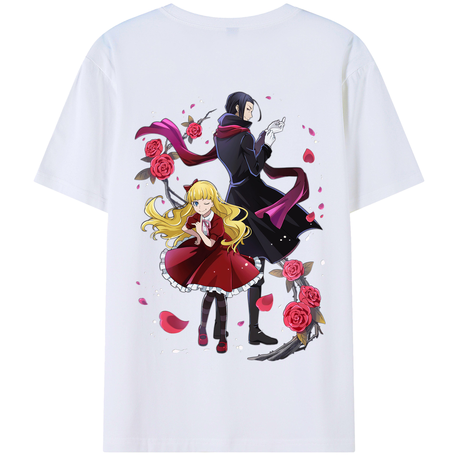 （画像用） 文豪ストレイドッグス Bungo Stray Dogs 綿100％半袖Tシャツ（背面プリント）
