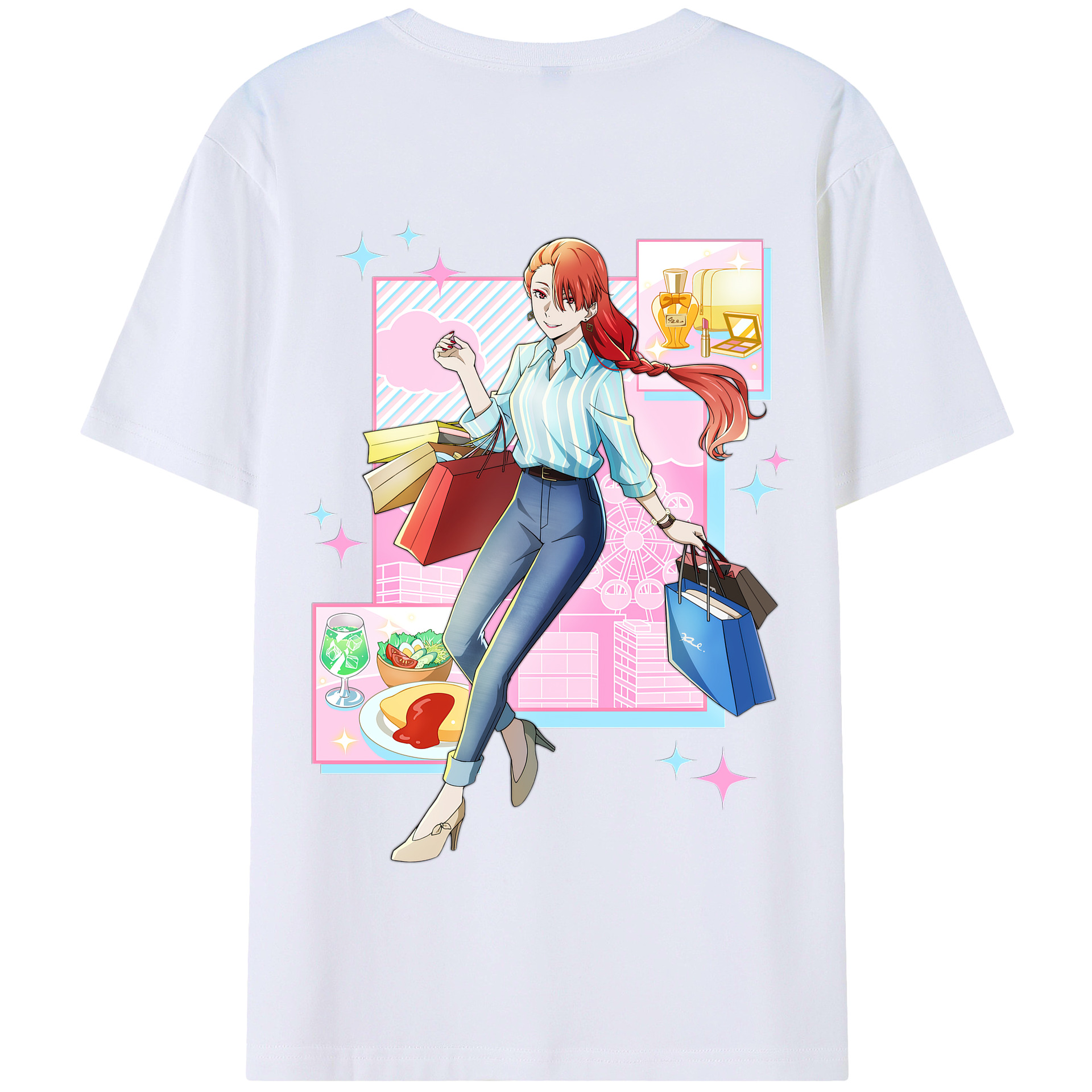 （画像用） 文豪ストレイドッグス Bungo Stray Dogs 綿100％半袖Tシャツ（背面プリント）