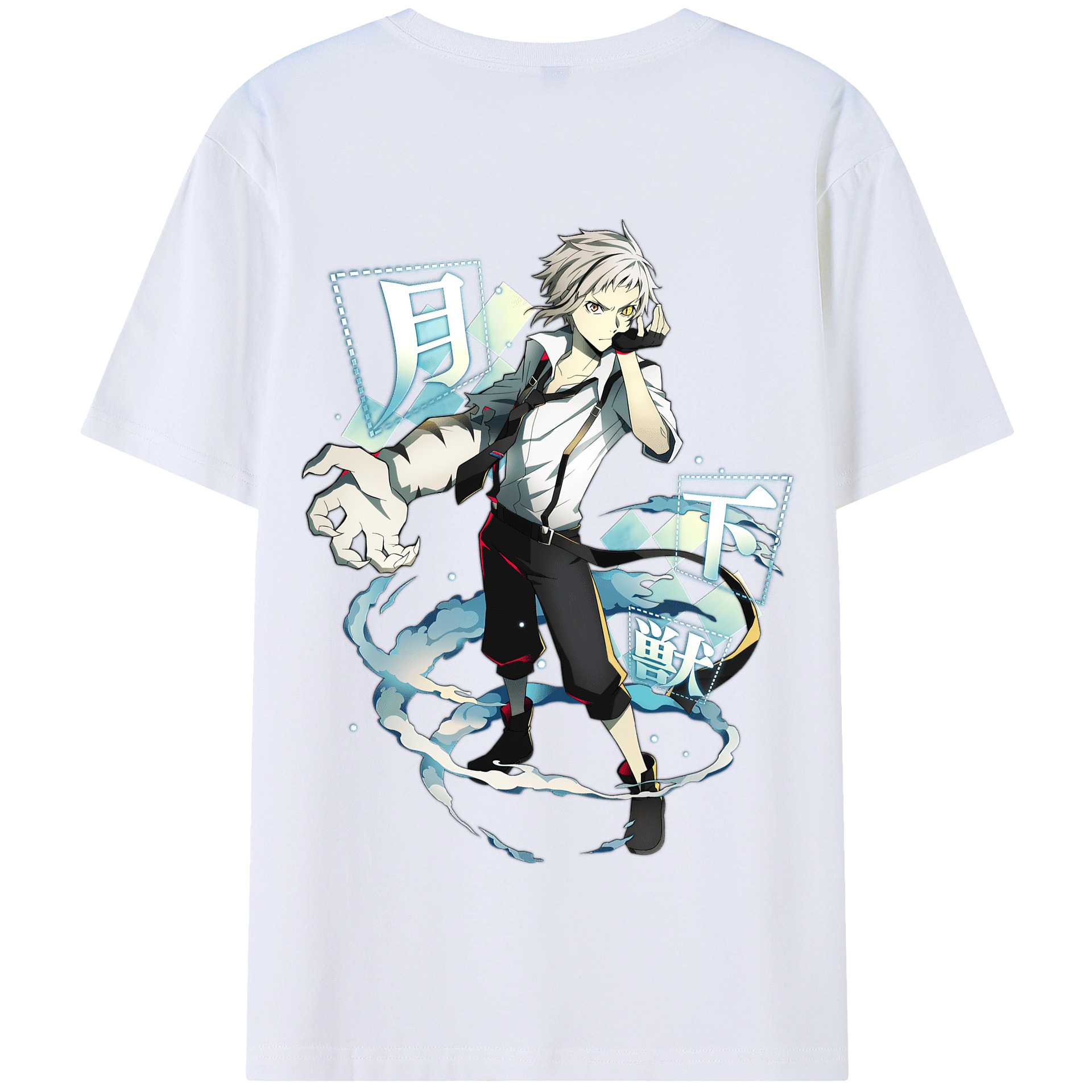 （画像用） 文豪ストレイドッグス Bungo Stray Dogs 綿100％半袖Tシャツ（背面プリント）