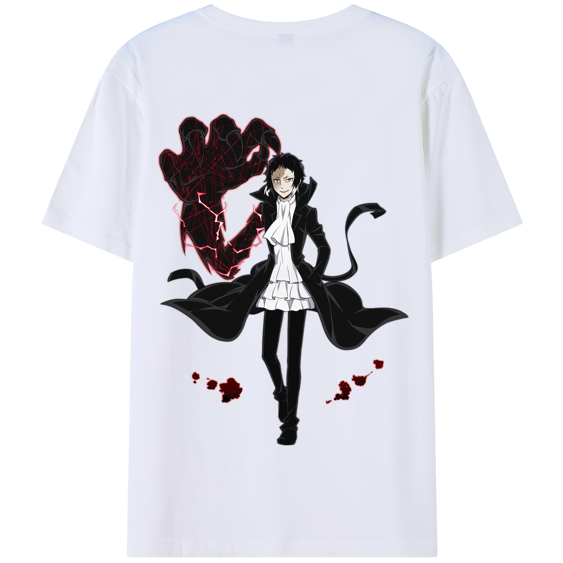（画像用） 文豪ストレイドッグス Bungo Stray Dogs 綿100％半袖Tシャツ（背面プリント）
