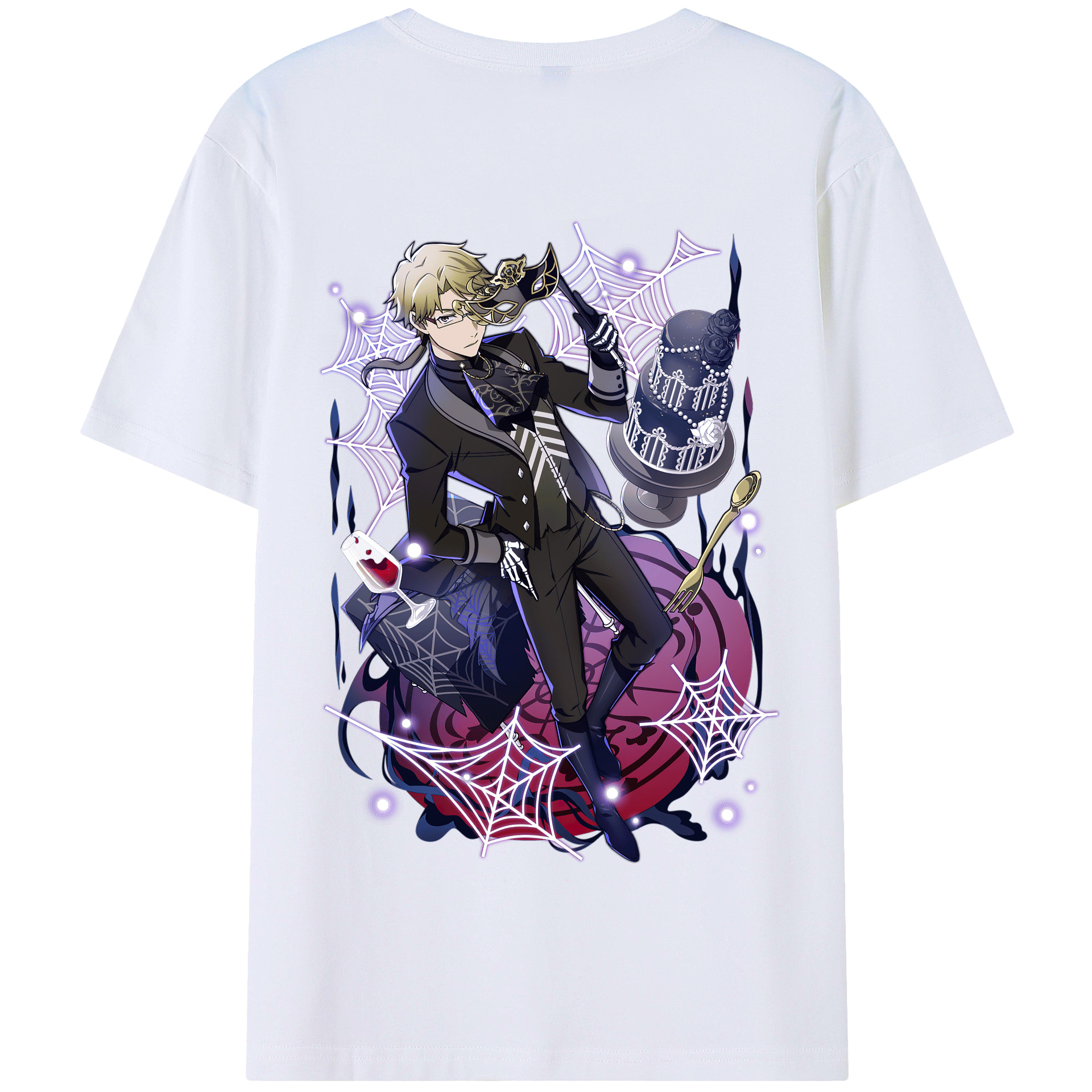 （画像用） 文豪ストレイドッグス Bungo Stray Dogs 綿100％半袖Tシャツ（背面プリント）