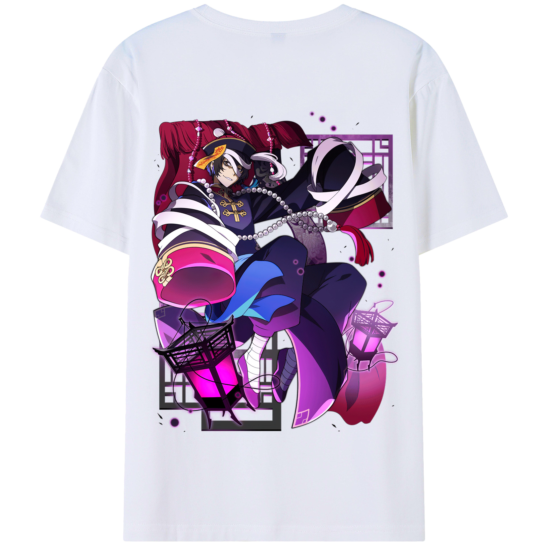 （画像用） 文豪ストレイドッグス Bungo Stray Dogs 綿100％半袖Tシャツ（背面プリント）