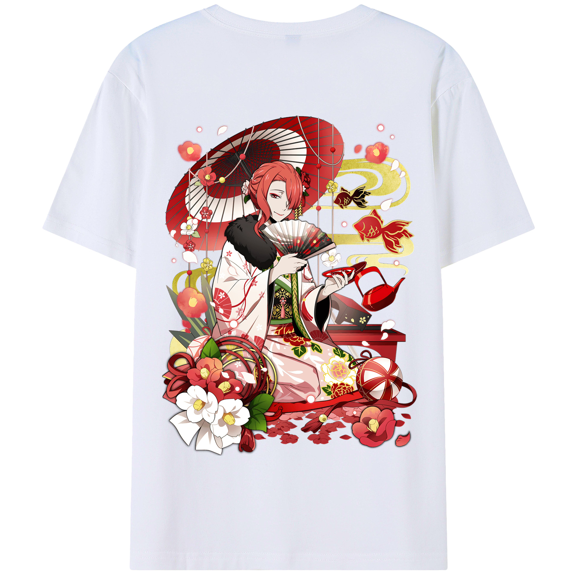（画像用） 文豪ストレイドッグス Bungo Stray Dogs 綿100％半袖Tシャツ（背面プリント）