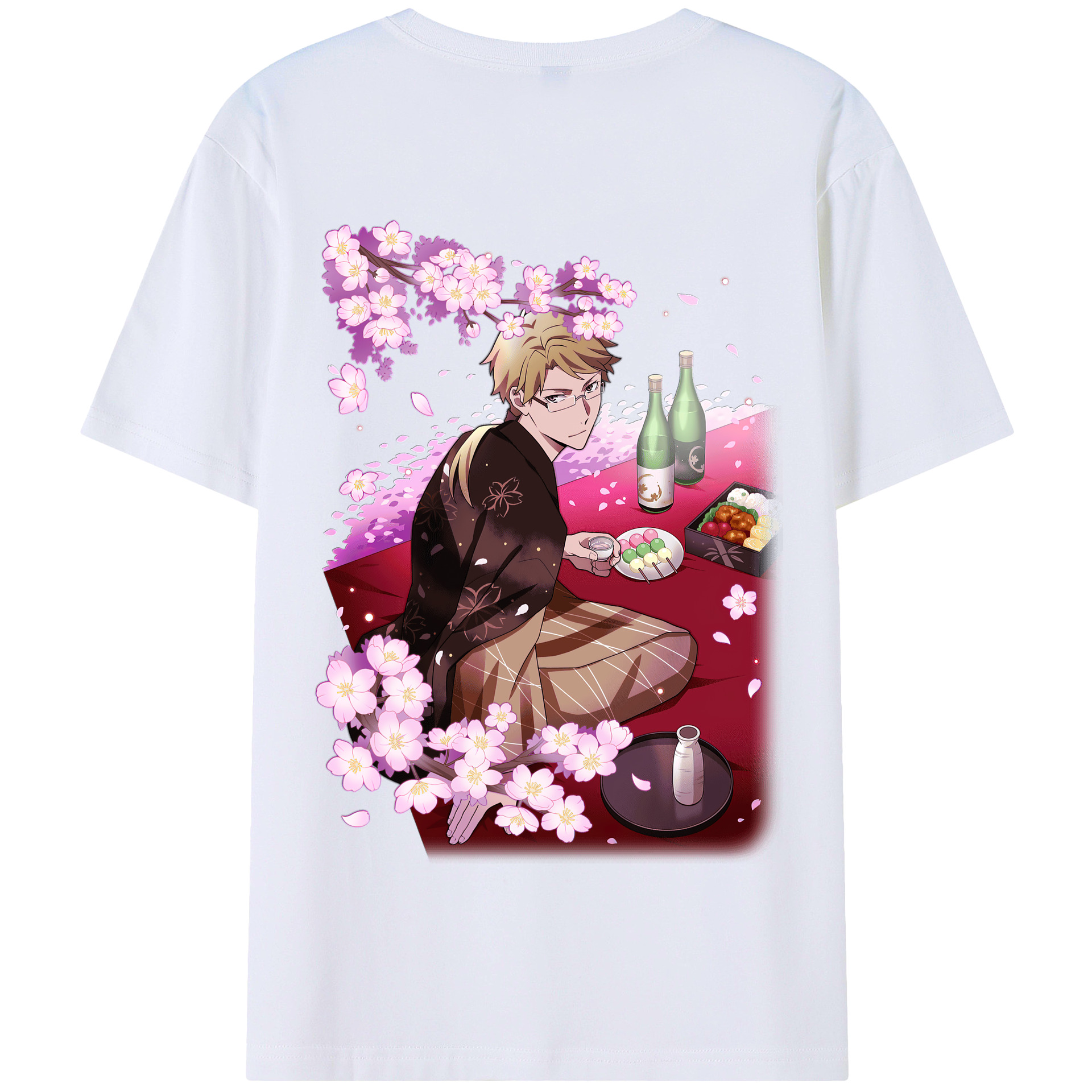 （画像用） 文豪ストレイドッグス Bungo Stray Dogs 綿100％半袖Tシャツ（背面プリント）