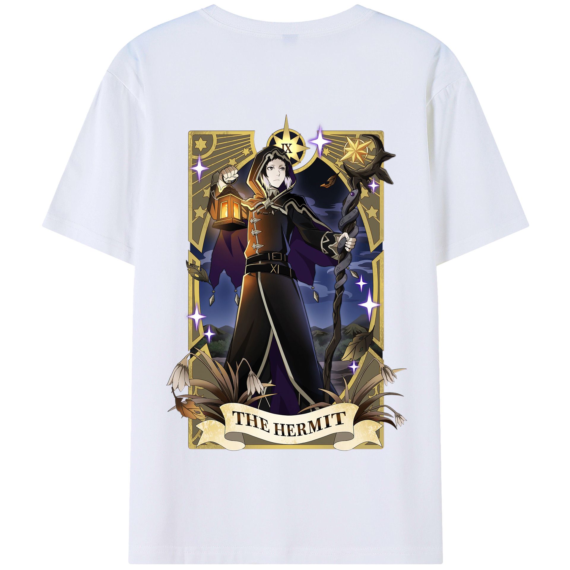 （画像用） 文豪ストレイドッグス Bungo Stray Dogs 綿100％半袖Tシャツ（背面プリント）