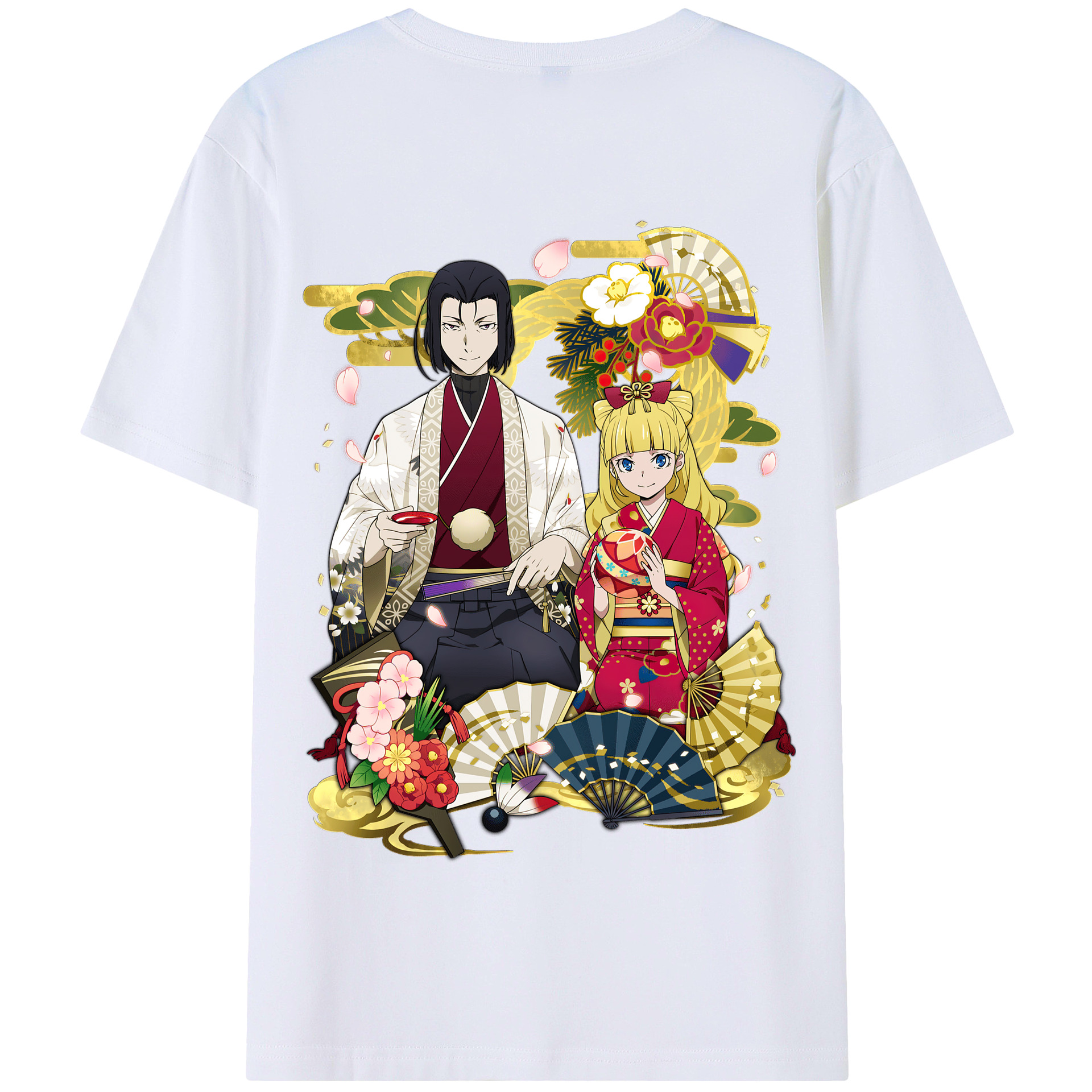 （画像用） 文豪ストレイドッグス Bungo Stray Dogs 綿100％半袖Tシャツ（背面プリント）