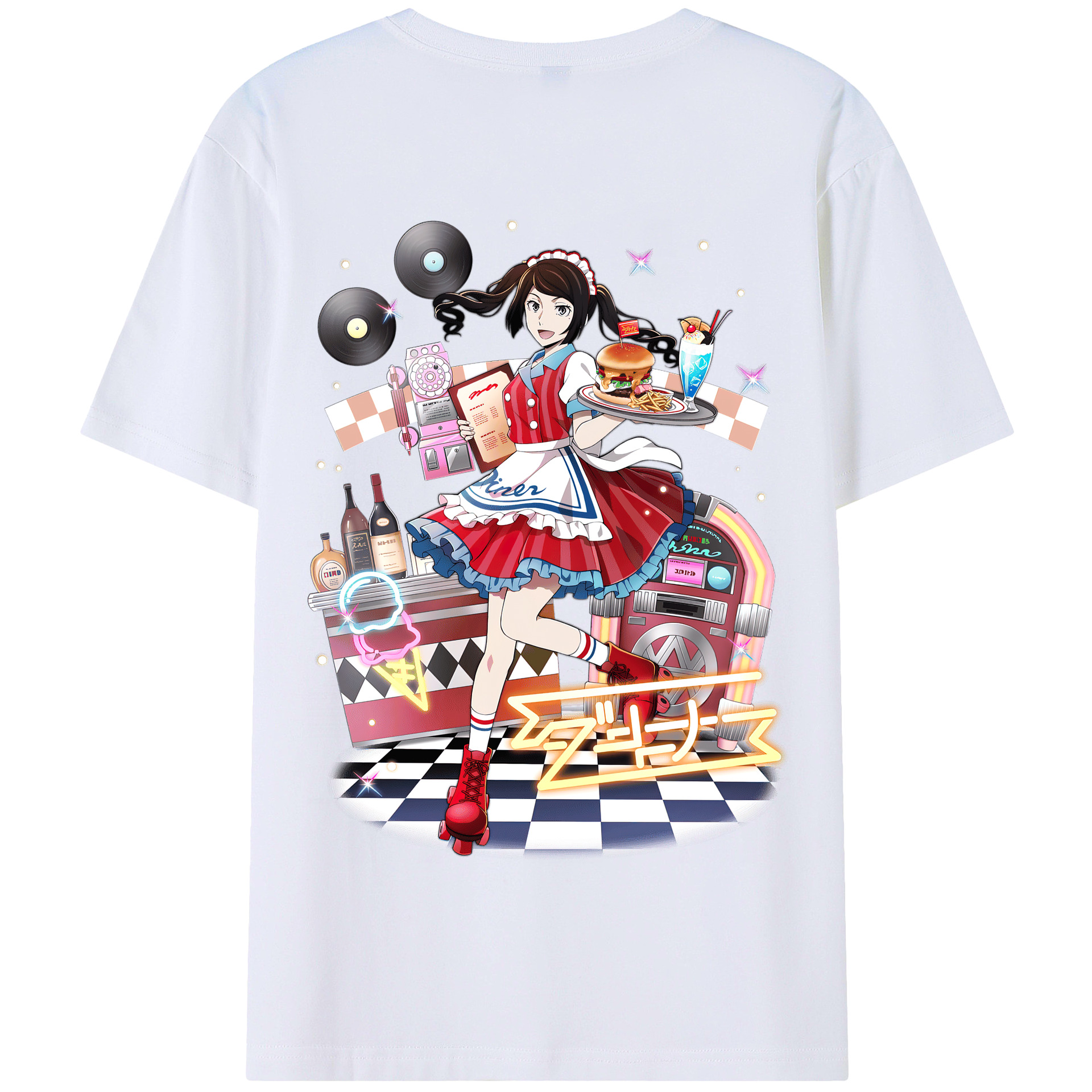 （画像用） 文豪ストレイドッグス Bungo Stray Dogs 綿100％半袖Tシャツ（背面プリント）