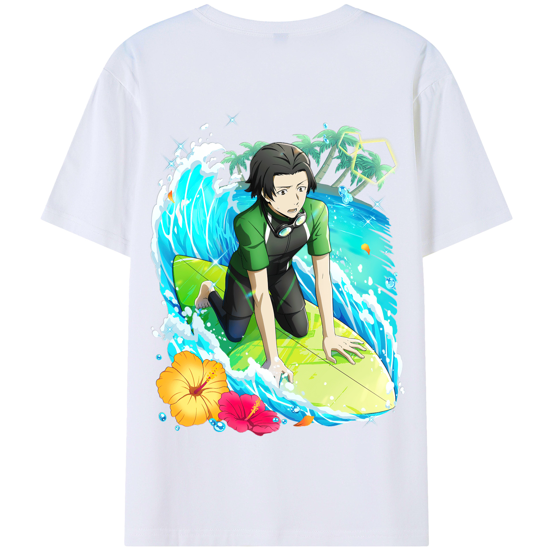 （画像用） 文豪ストレイドッグス Bungo Stray Dogs 綿100％半袖Tシャツ（背面プリント）