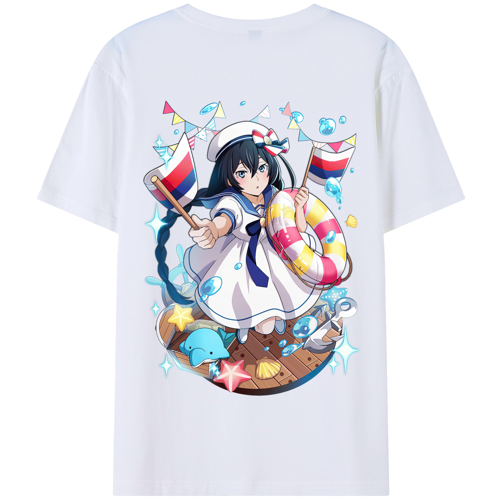 （画像用） 文豪ストレイドッグス Bungo Stray Dogs 綿100％半袖Tシャツ（背面プリント）