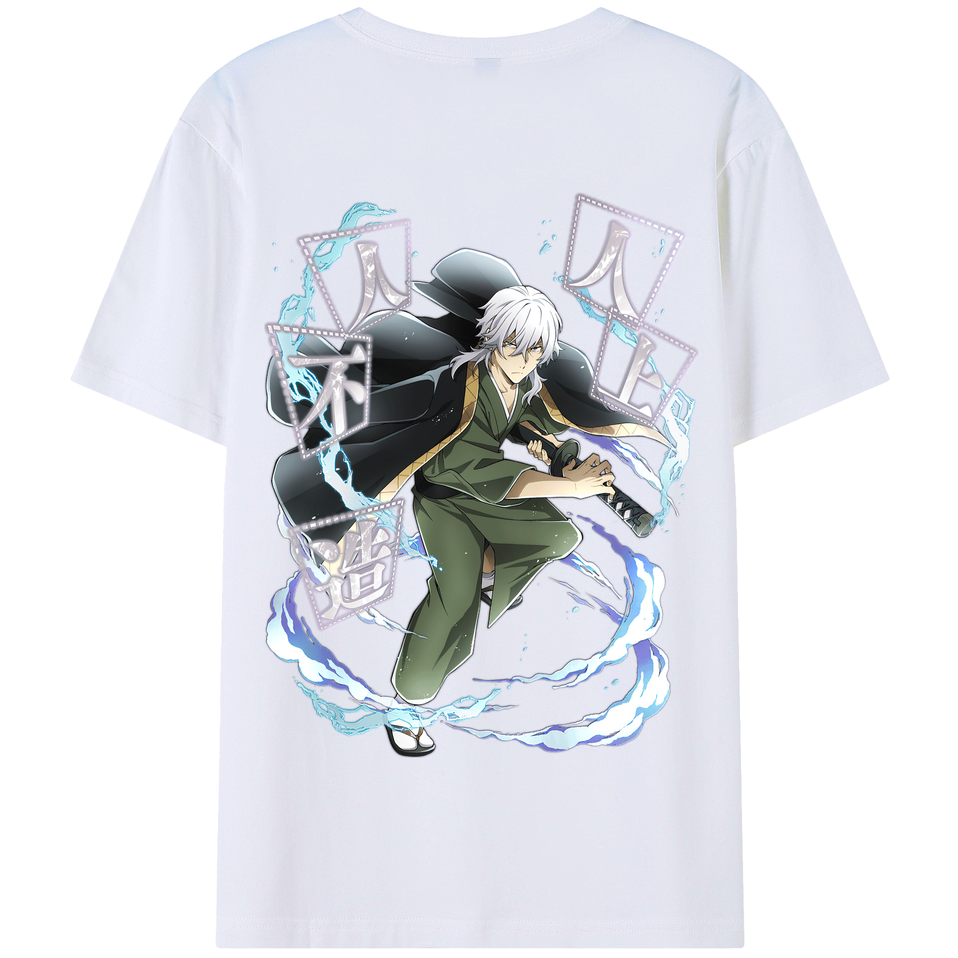 （画像用） 文豪ストレイドッグス Bungo Stray Dogs 綿100％半袖Tシャツ（背面プリント）