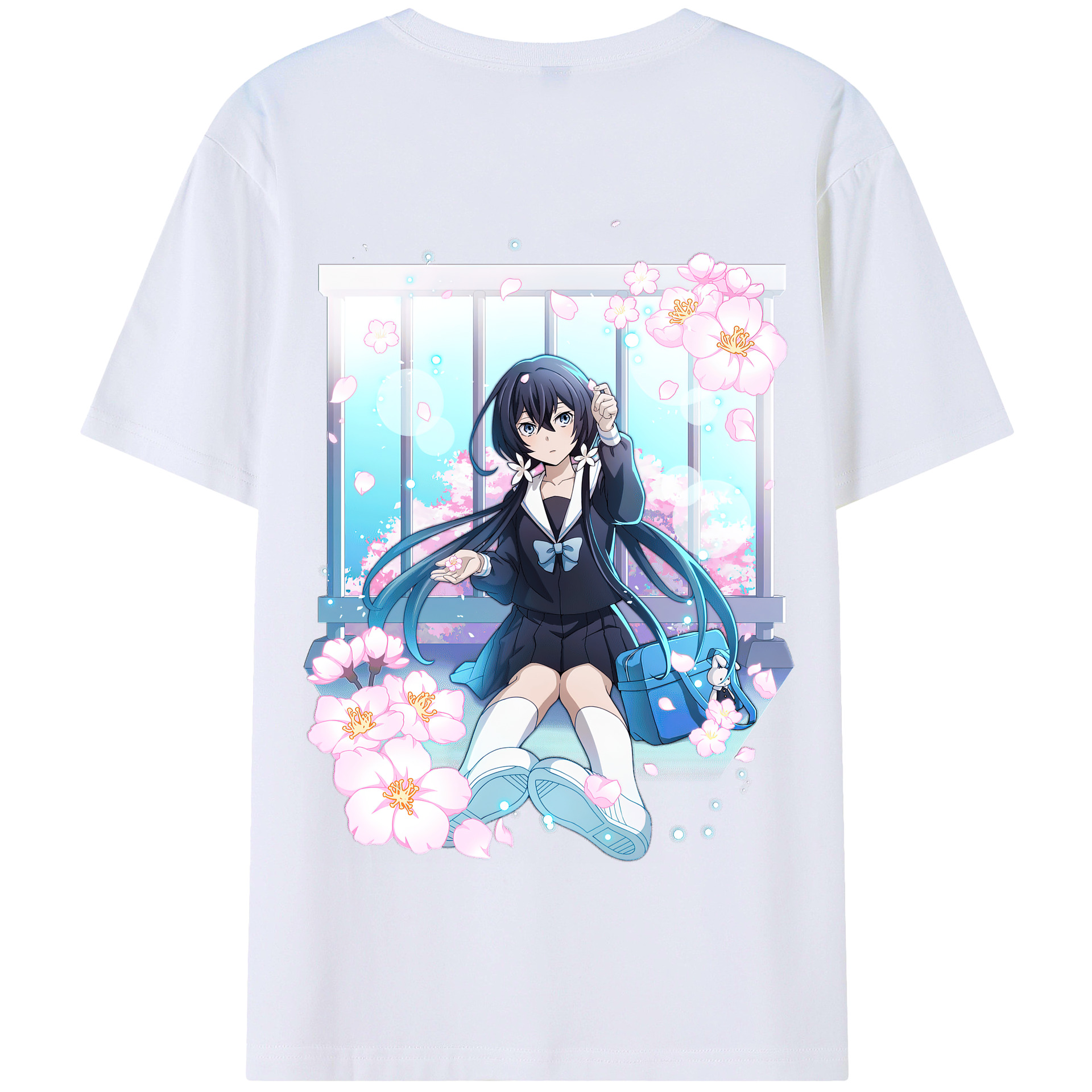 （画像用） 文豪ストレイドッグス Bungo Stray Dogs 綿100％半袖Tシャツ（背面プリント）