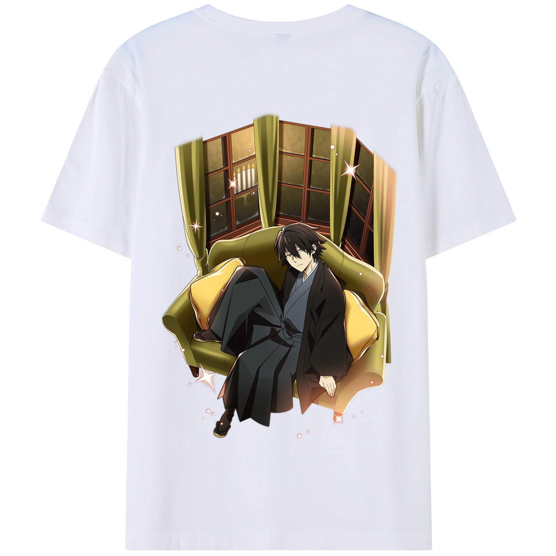 （画像用） 文豪ストレイドッグス Bungo Stray Dogs 綿100％半袖Tシャツ（背面プリント）