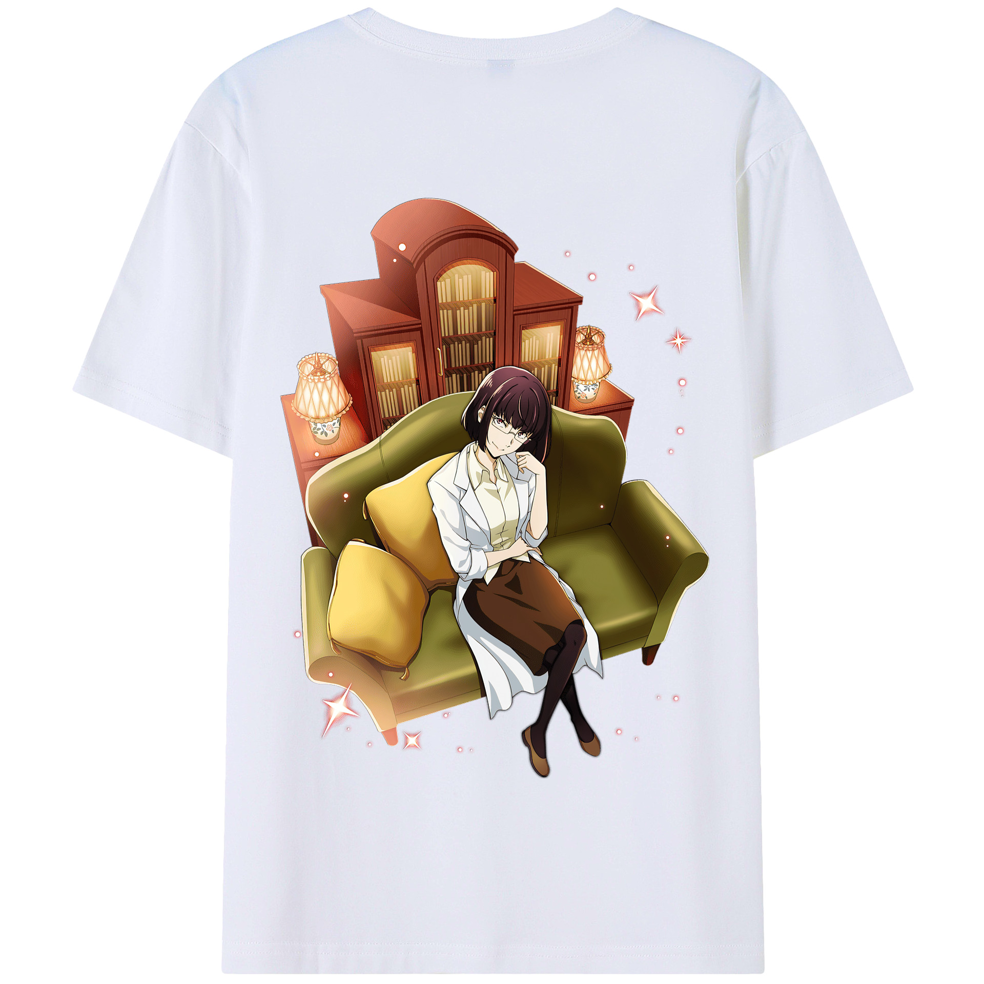 （画像用） 文豪ストレイドッグス Bungo Stray Dogs 綿100％半袖Tシャツ（背面プリント）