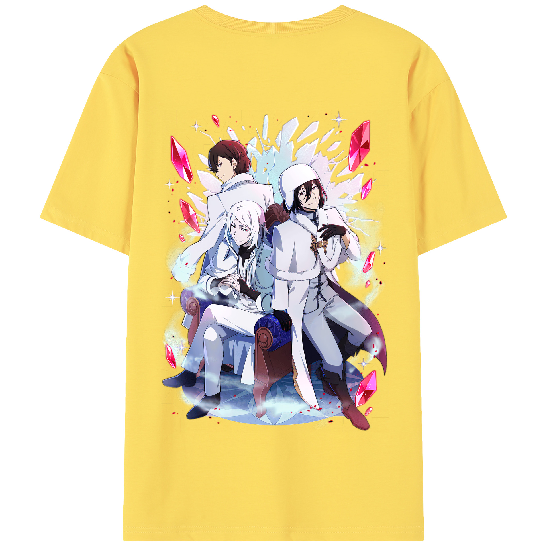 （画像用） 文豪ストレイドッグス Bungo Stray Dogs 綿100％半袖Tシャツ（背面プリント）