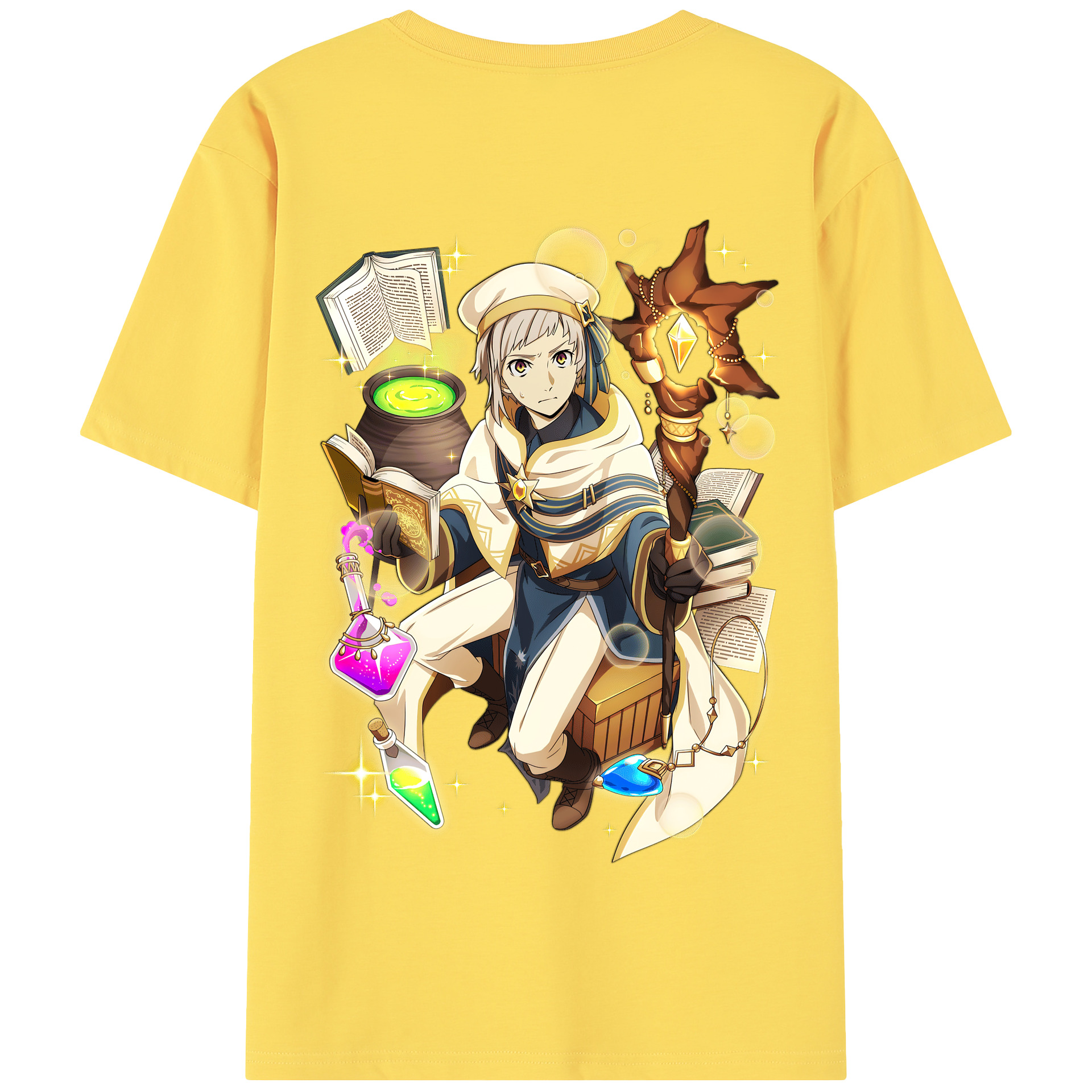（画像用） 文豪ストレイドッグス Bungo Stray Dogs 綿100％半袖Tシャツ（背面プリント）