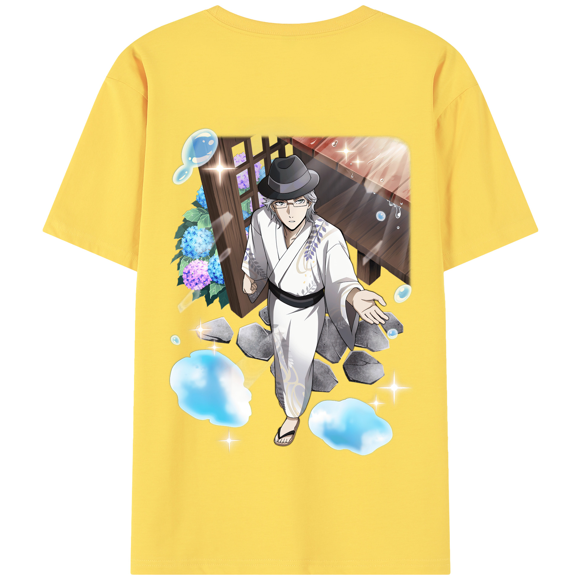 （画像用） 文豪ストレイドッグス Bungo Stray Dogs 綿100％半袖Tシャツ（背面プリント）