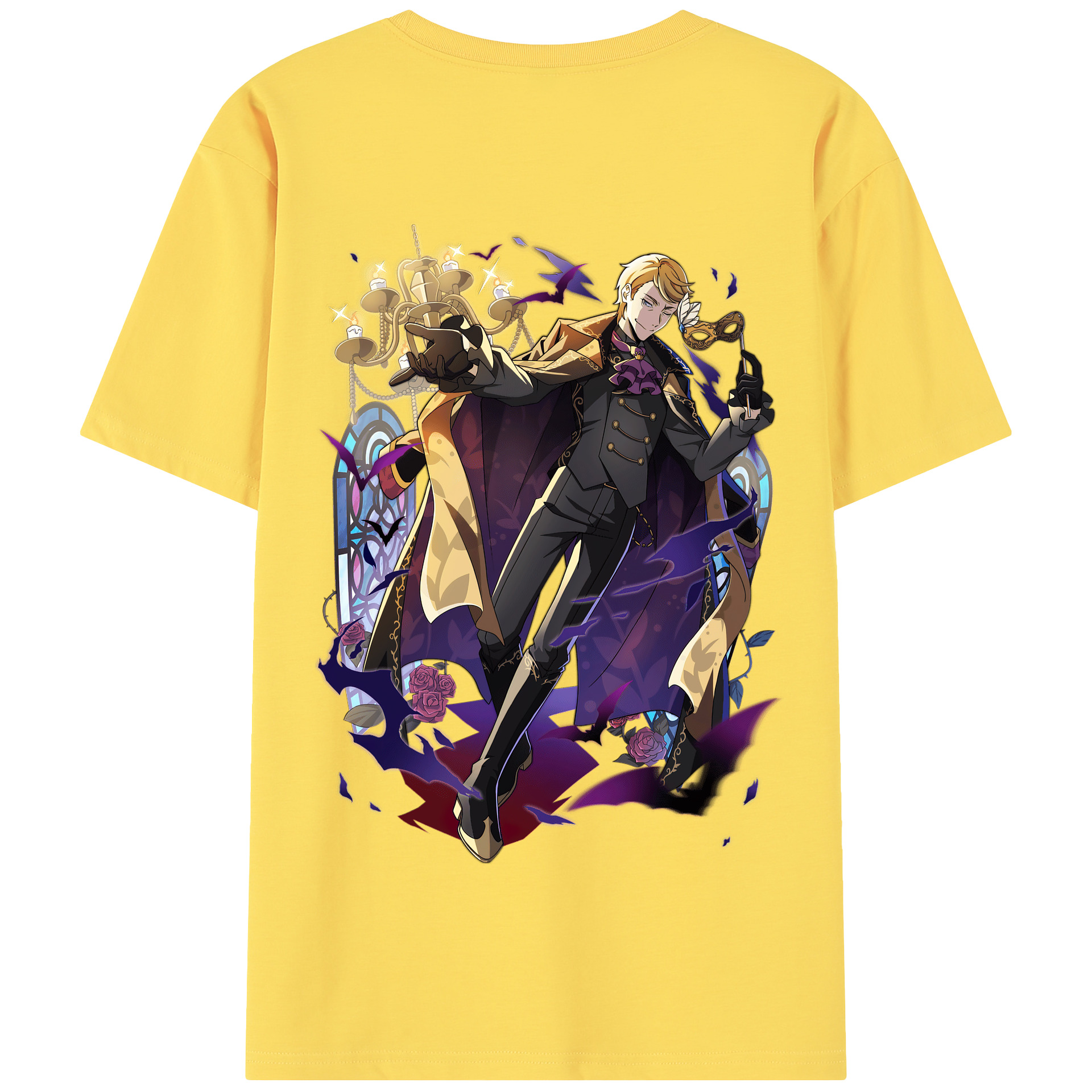 （画像用） 文豪ストレイドッグス Bungo Stray Dogs 綿100％半袖Tシャツ（背面プリント）