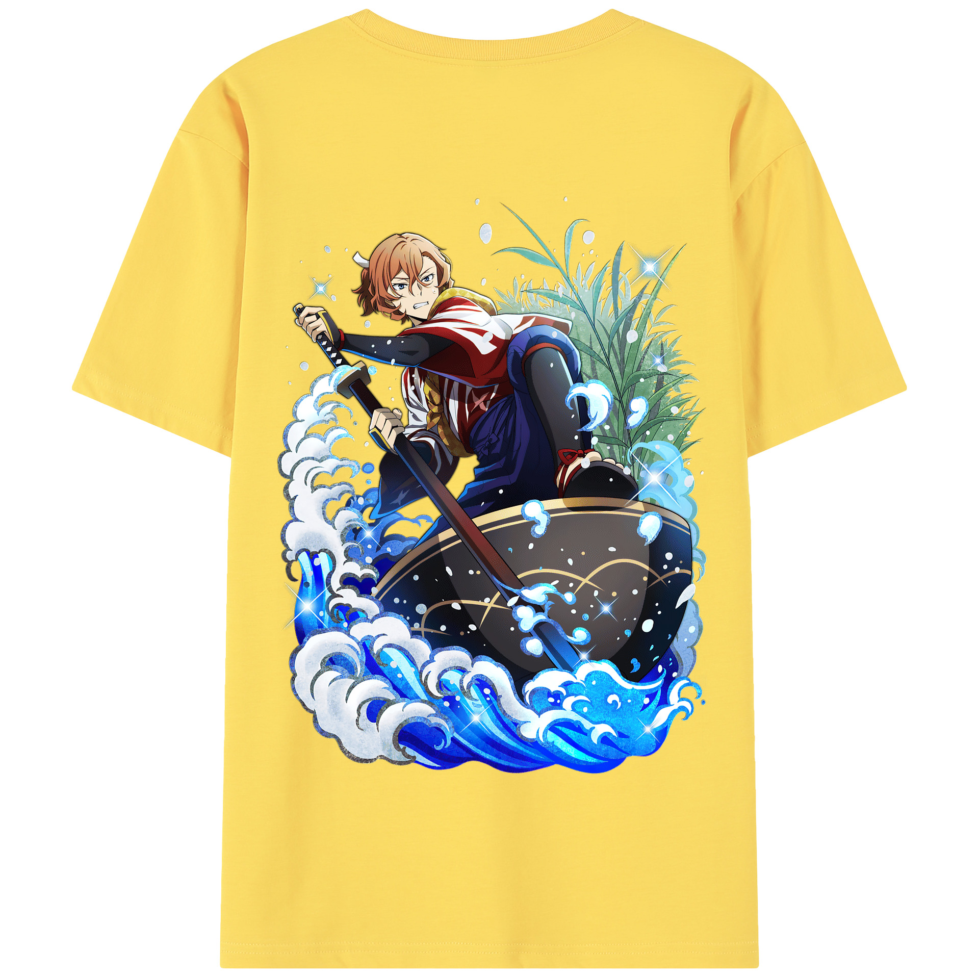 （画像用） 文豪ストレイドッグス Bungo Stray Dogs 綿100％半袖Tシャツ（背面プリント）
